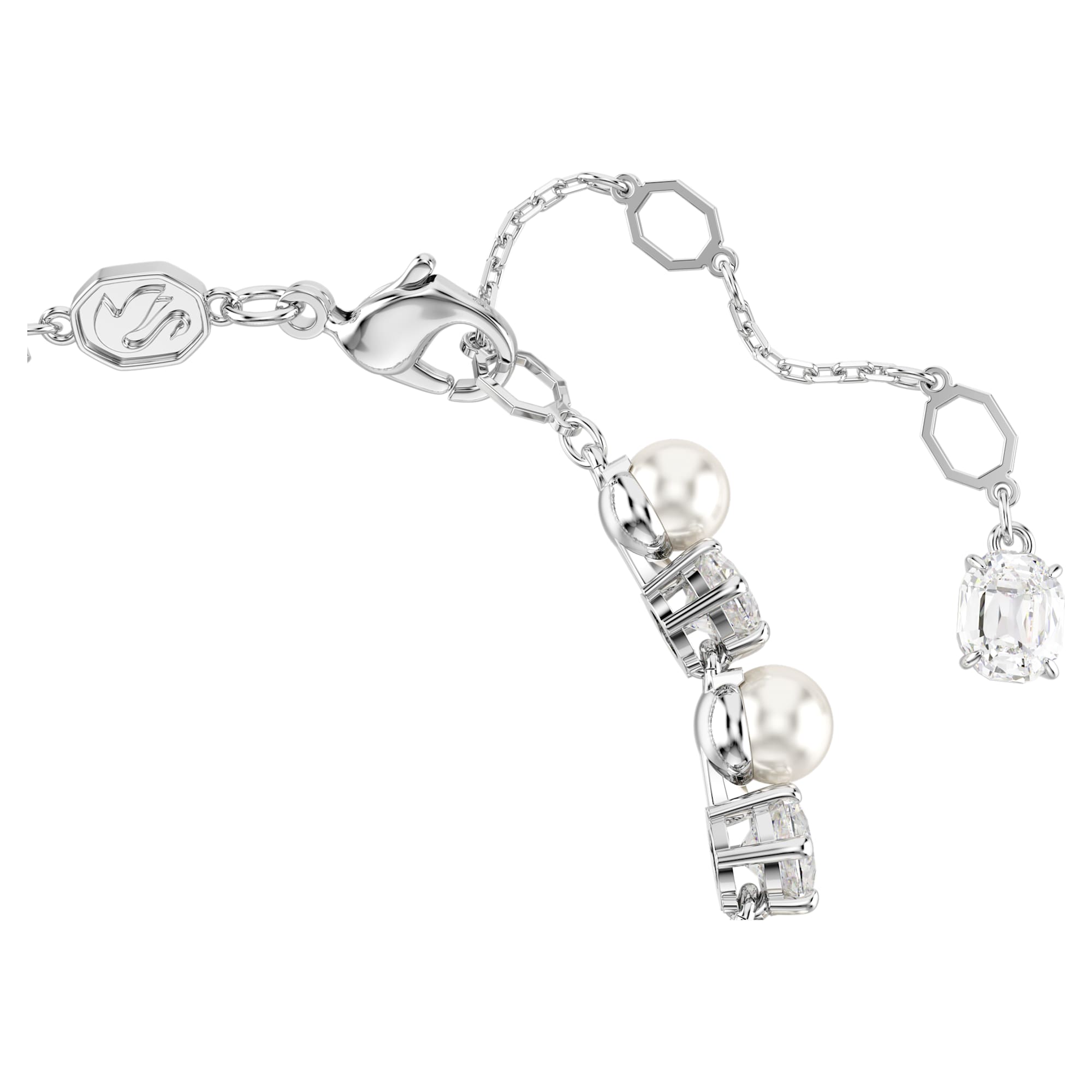 צמיד Matrix בציפוי רודיום מבריק SWAROVSKI