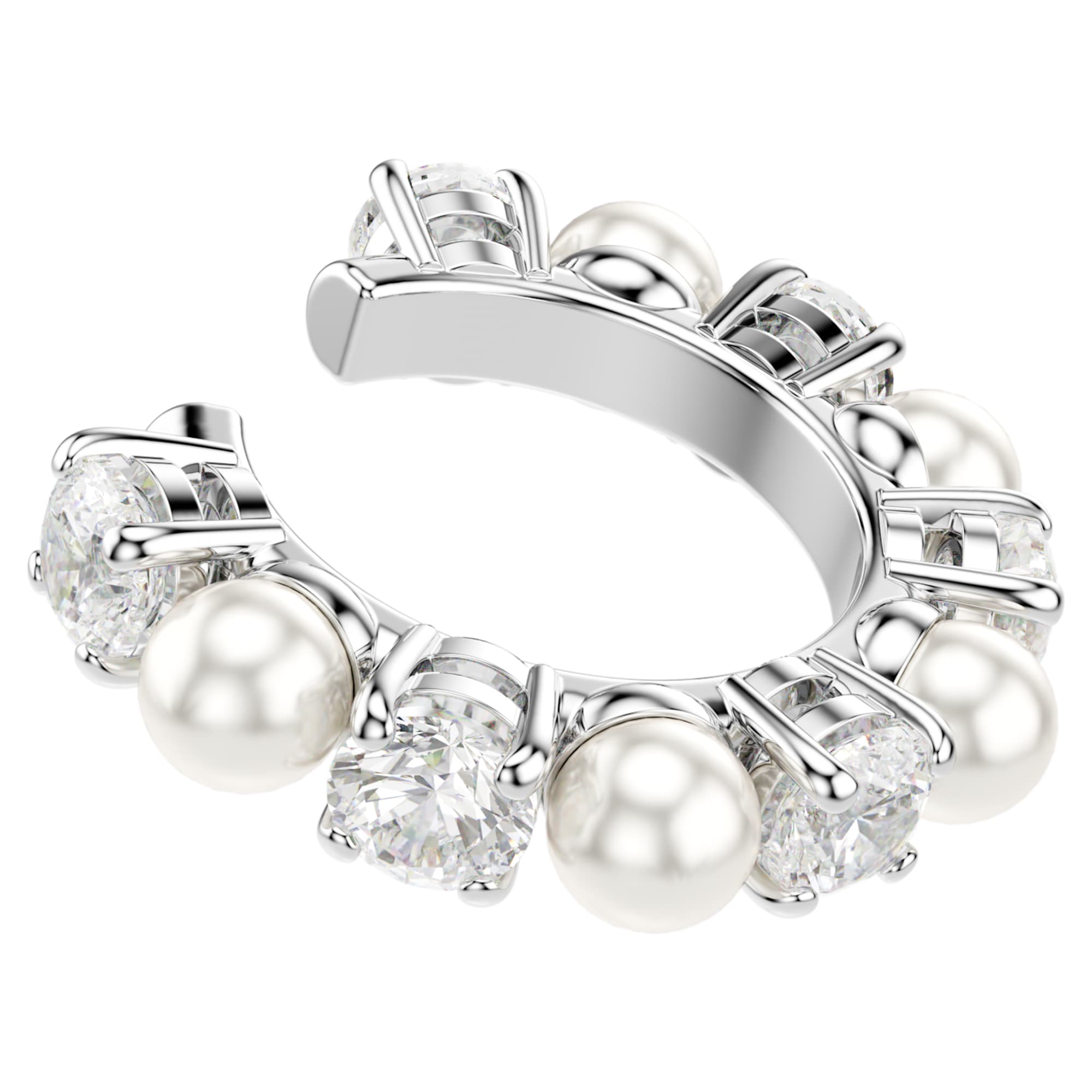 עגילי Matrix בציפוי רודיום מבריק SWAROVSKI