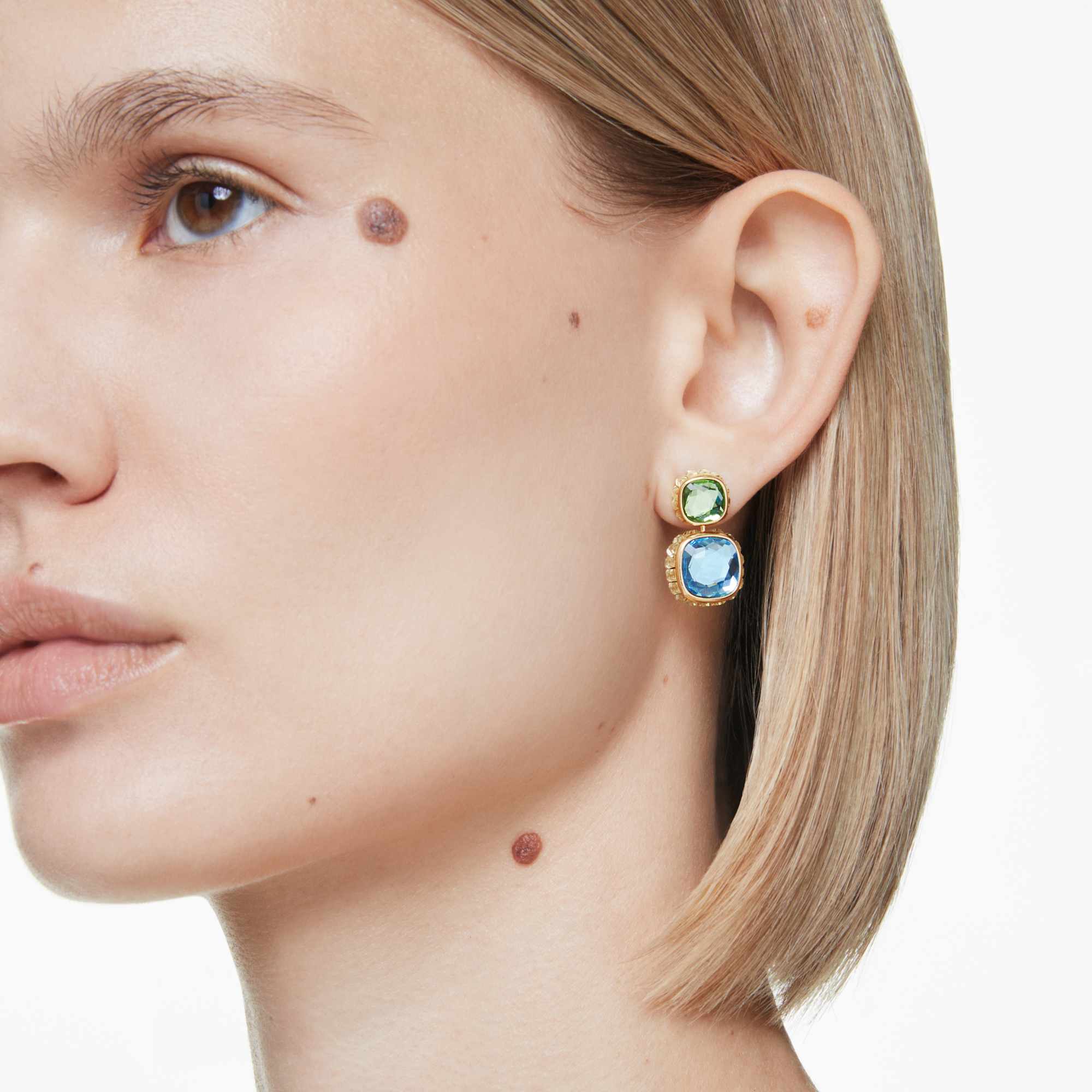 עגילי Chroma בציפוי זהב מבריק SWAROVSKI