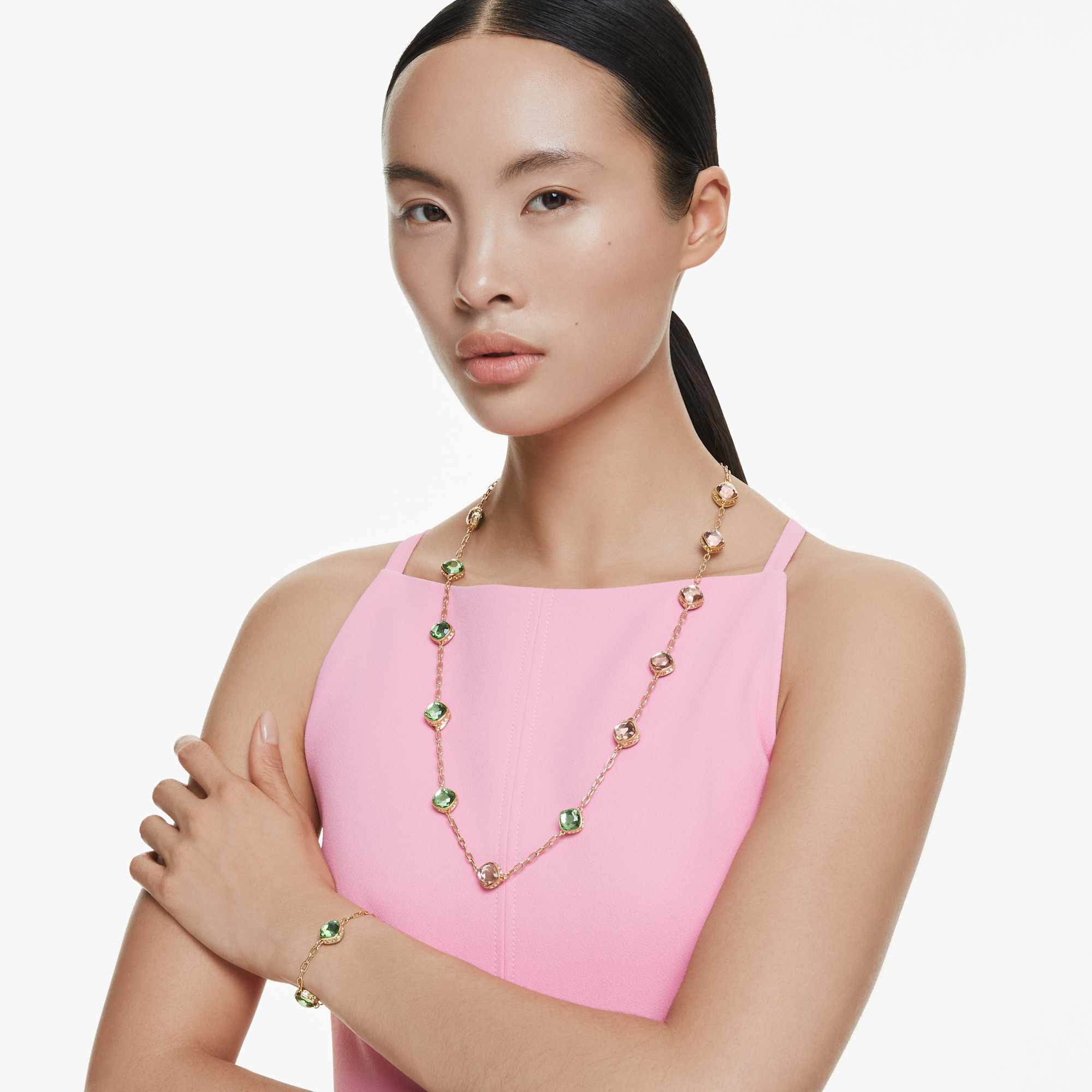 שרשרת Chroma בציפוי זהב מבריק SWAROVSKI