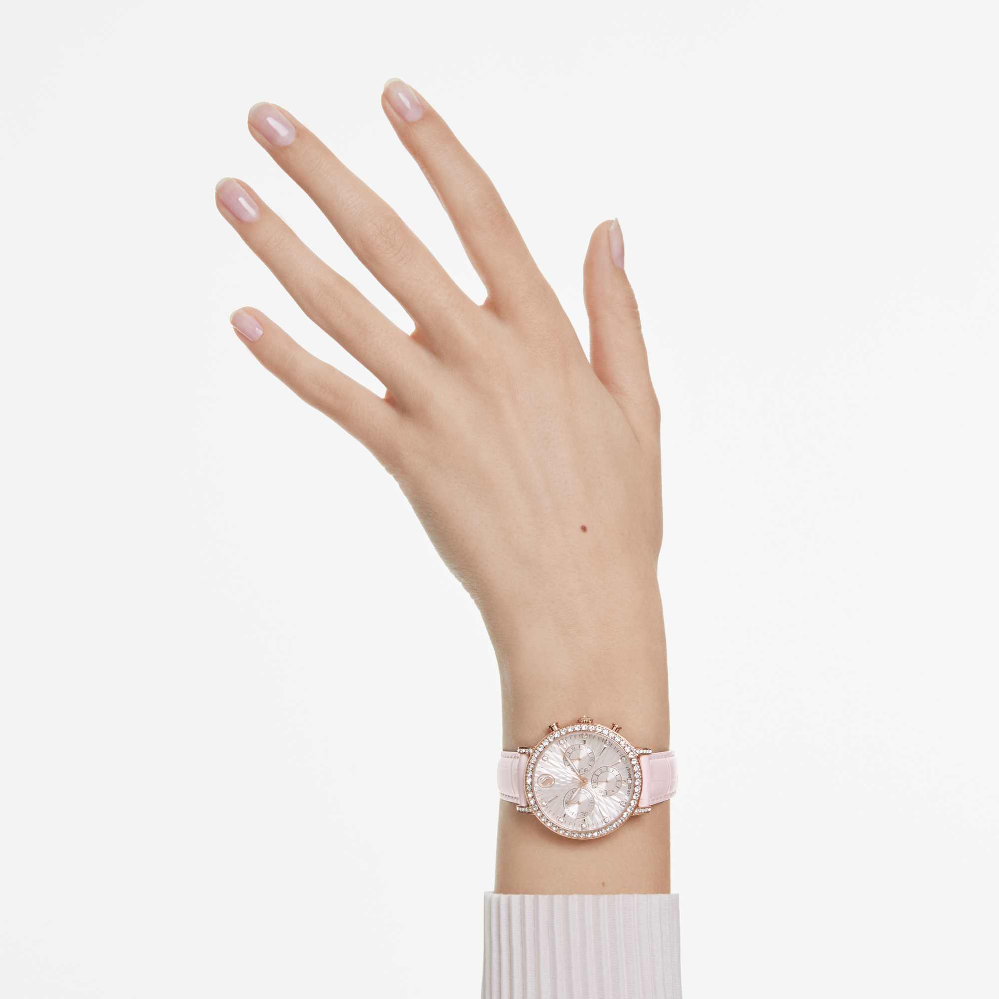 שעון Pave בציפוי PVD רוז גולד SWAROVSKI