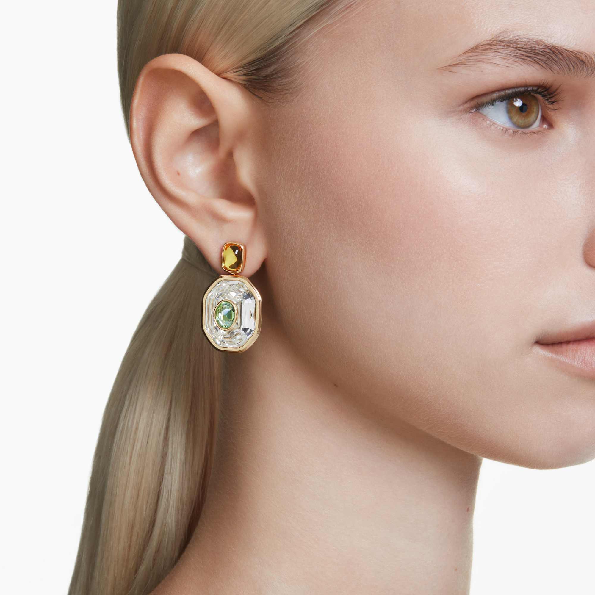 עגילי Chroma בציפוי זהב מבריק SWAROVSKI