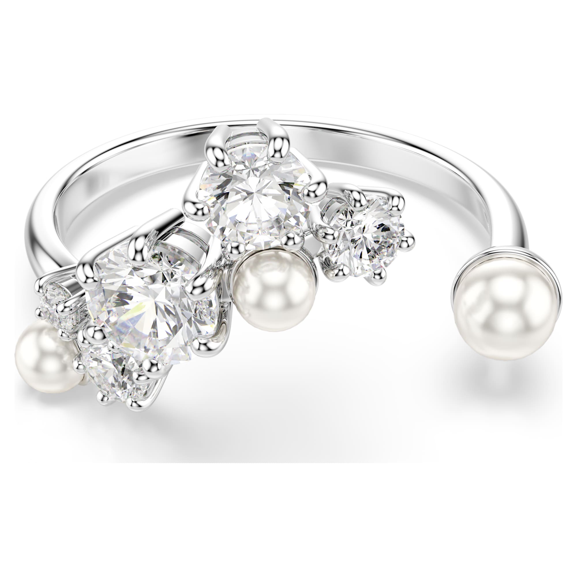 טבעת Constella בציפוי רודיום מבריק SWAROVSKI