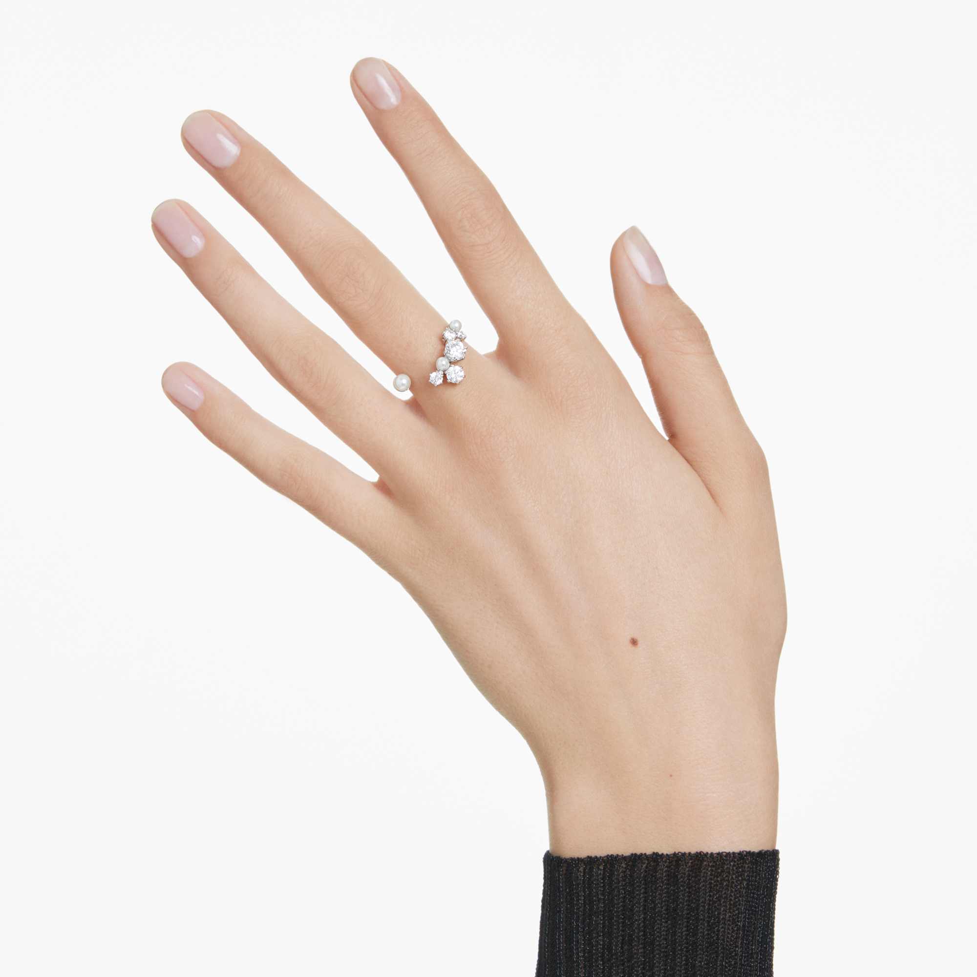 טבעת Constella בציפוי רודיום מבריק SWAROVSKI