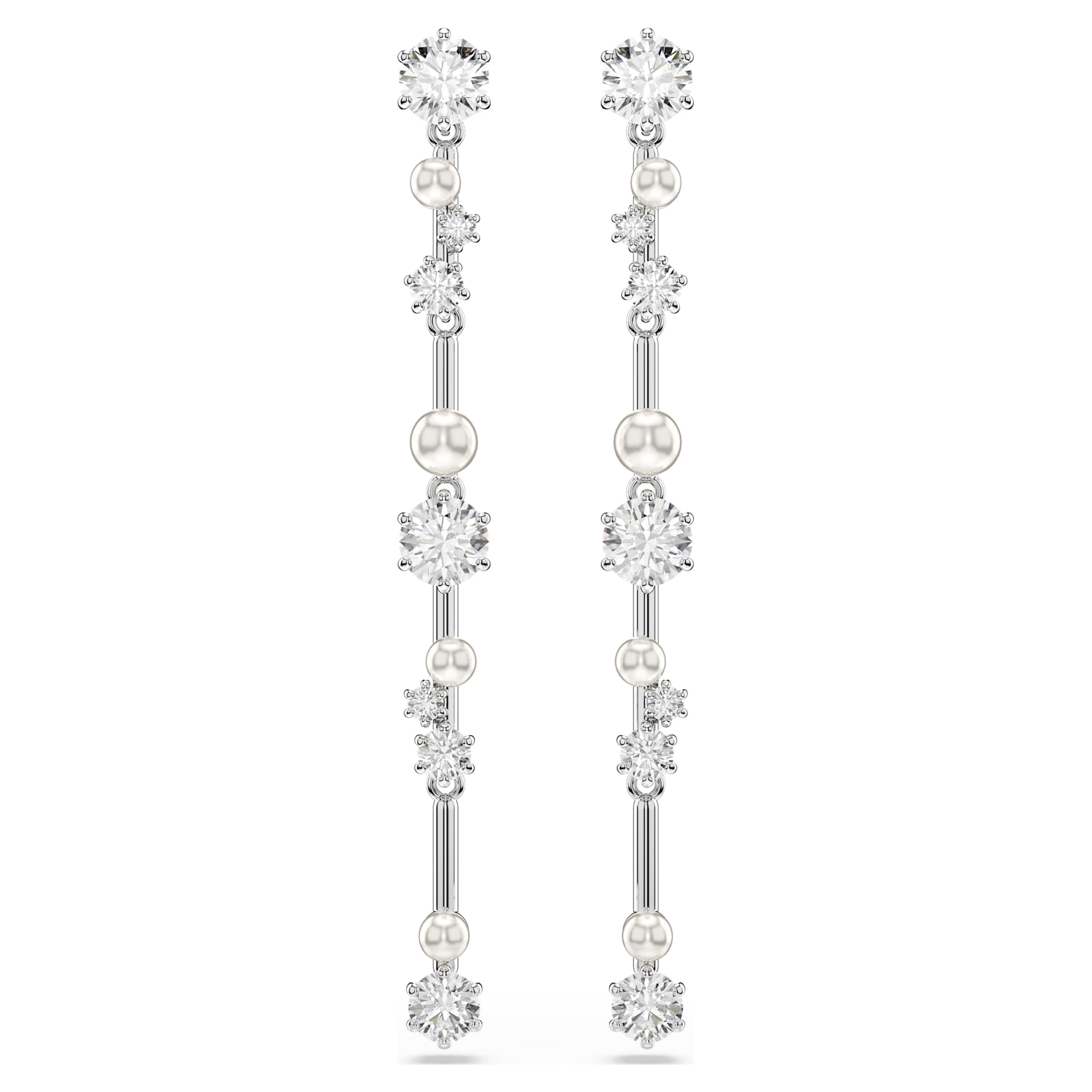 עגילי Constella בציפוי רודיום מבריק SWAROVSKI