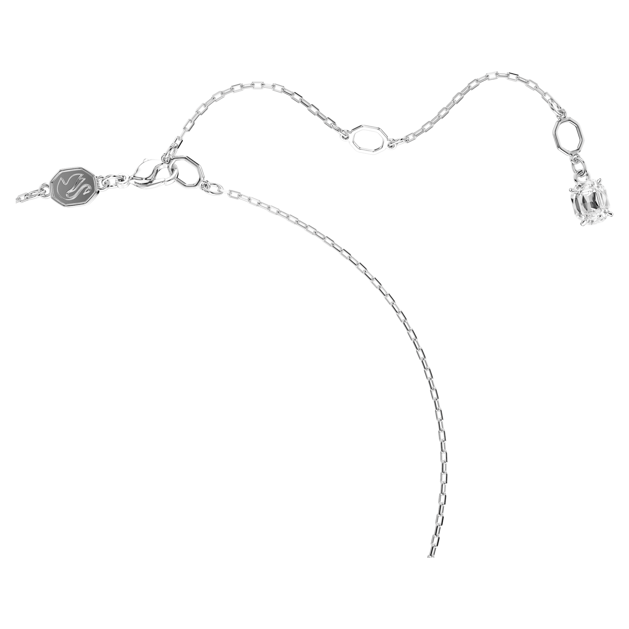 שרשרת Swan בציפוי רודיום מבריק SWAROVSKI