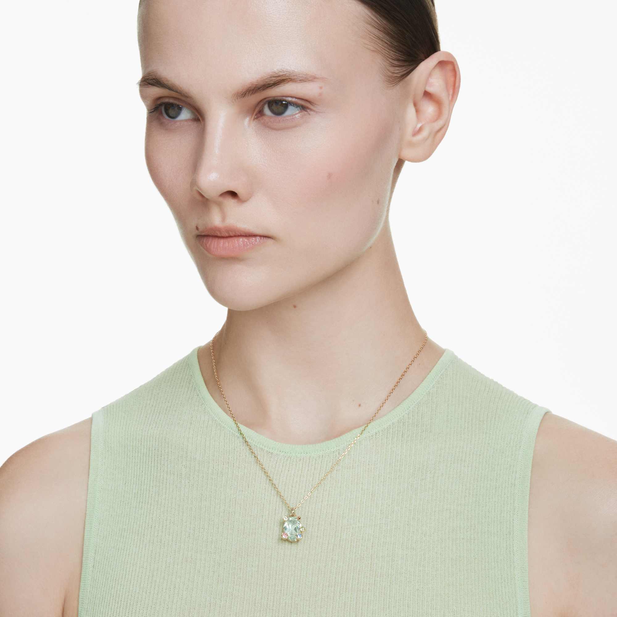 שרשרת Gema בציפוי זהב מבריק SWAROVSKI