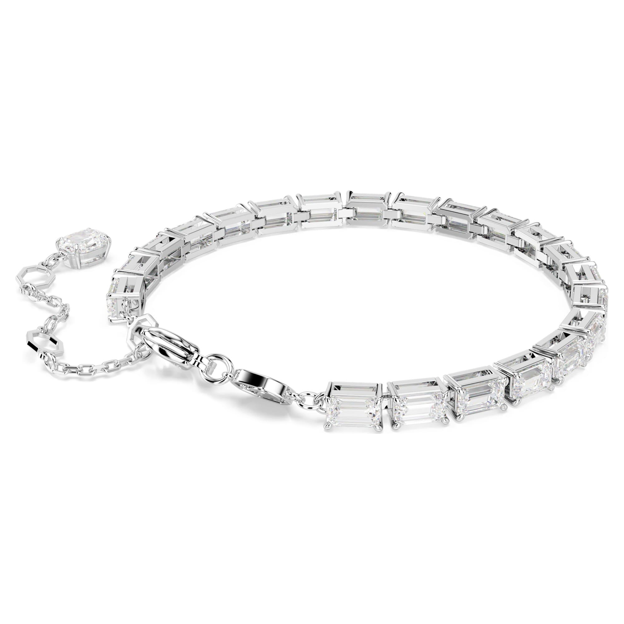 צמיד Matrix בציפוי רודיום מבריק SWAROVSKI