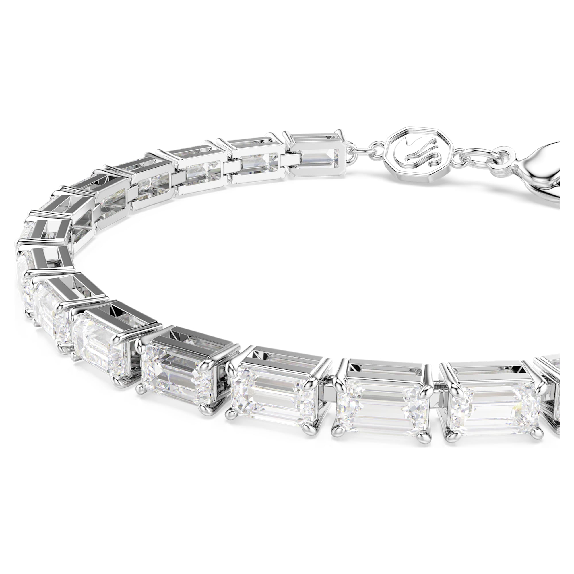 צמיד Matrix בציפוי רודיום מבריק SWAROVSKI