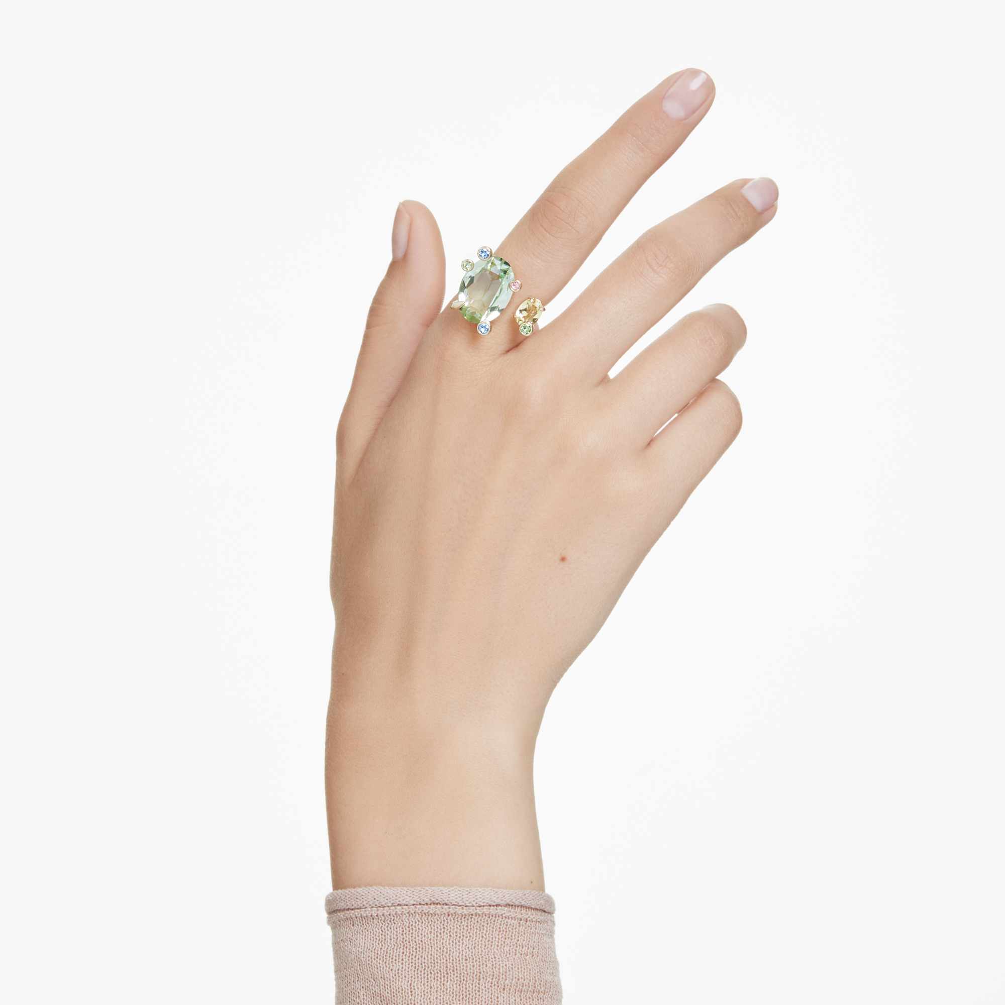 טבעת Gema בציפוי זהב מבריק SWAROVSKI