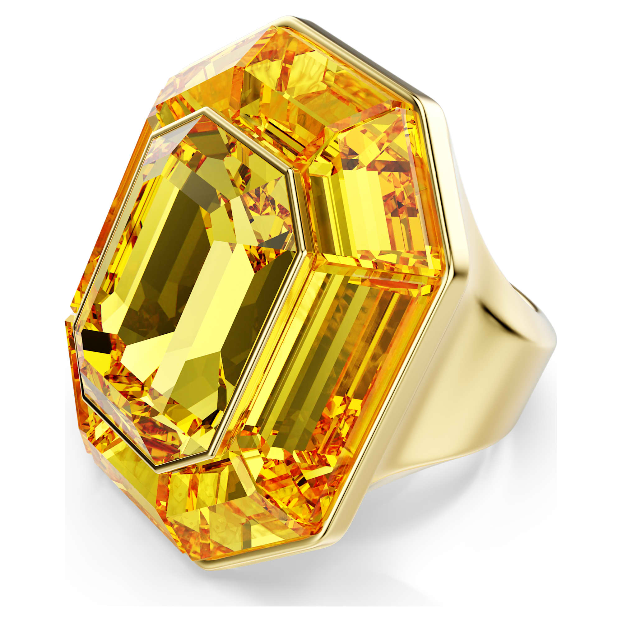 טבעת Lucent בציפוי זהב מבריק SWAROVSKI