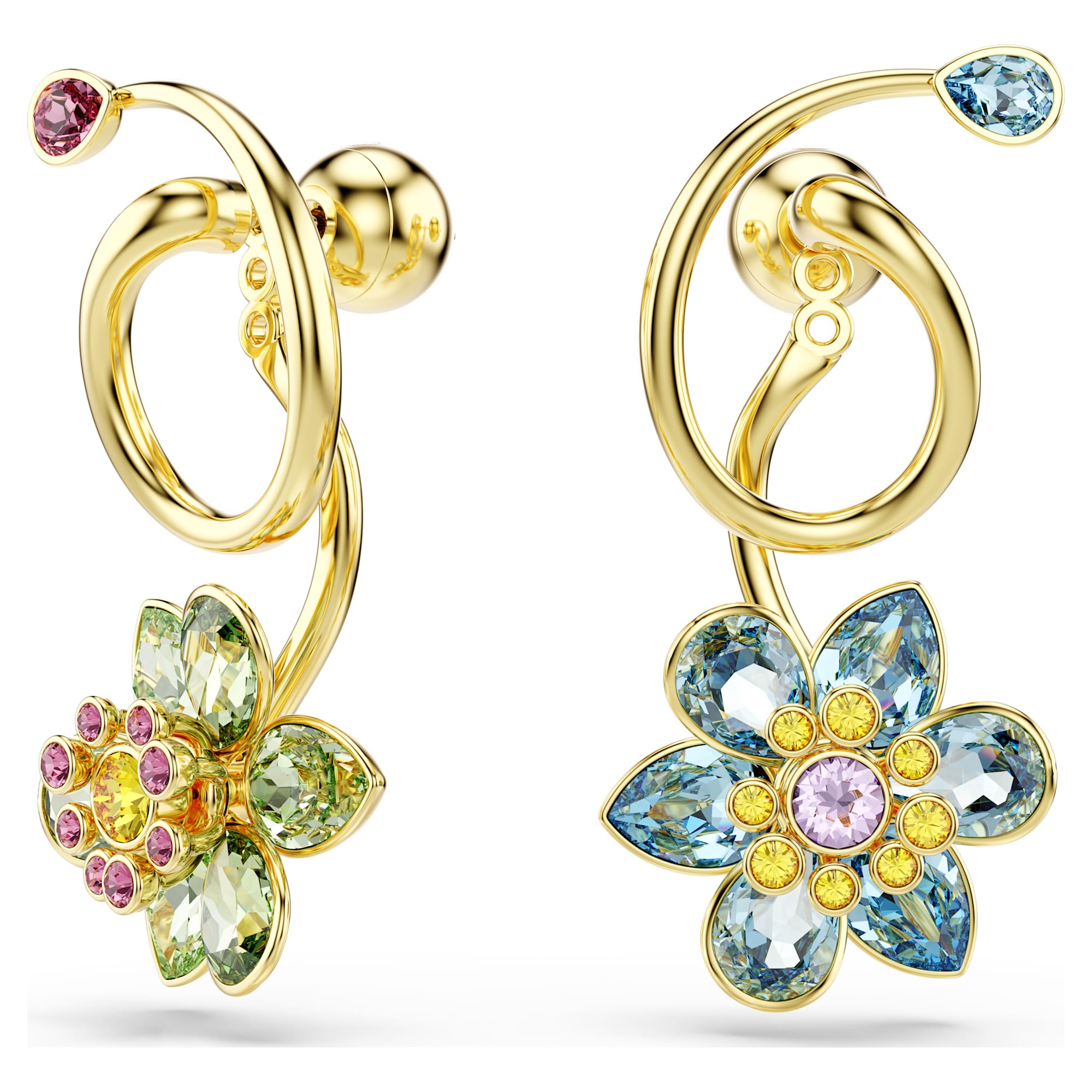 עגילי Idyllia בציפוי זהב מבריק SWAROVSKI