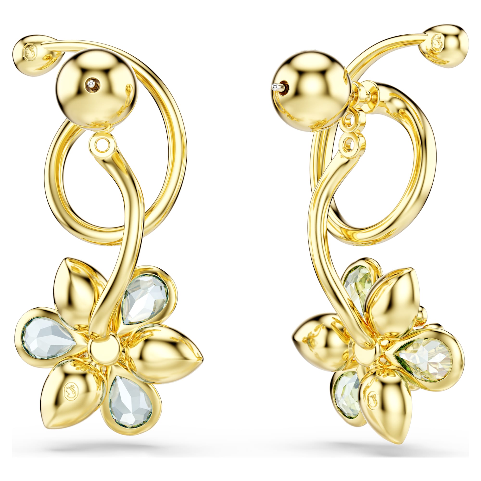 עגילי Idyllia בציפוי זהב מבריק SWAROVSKI