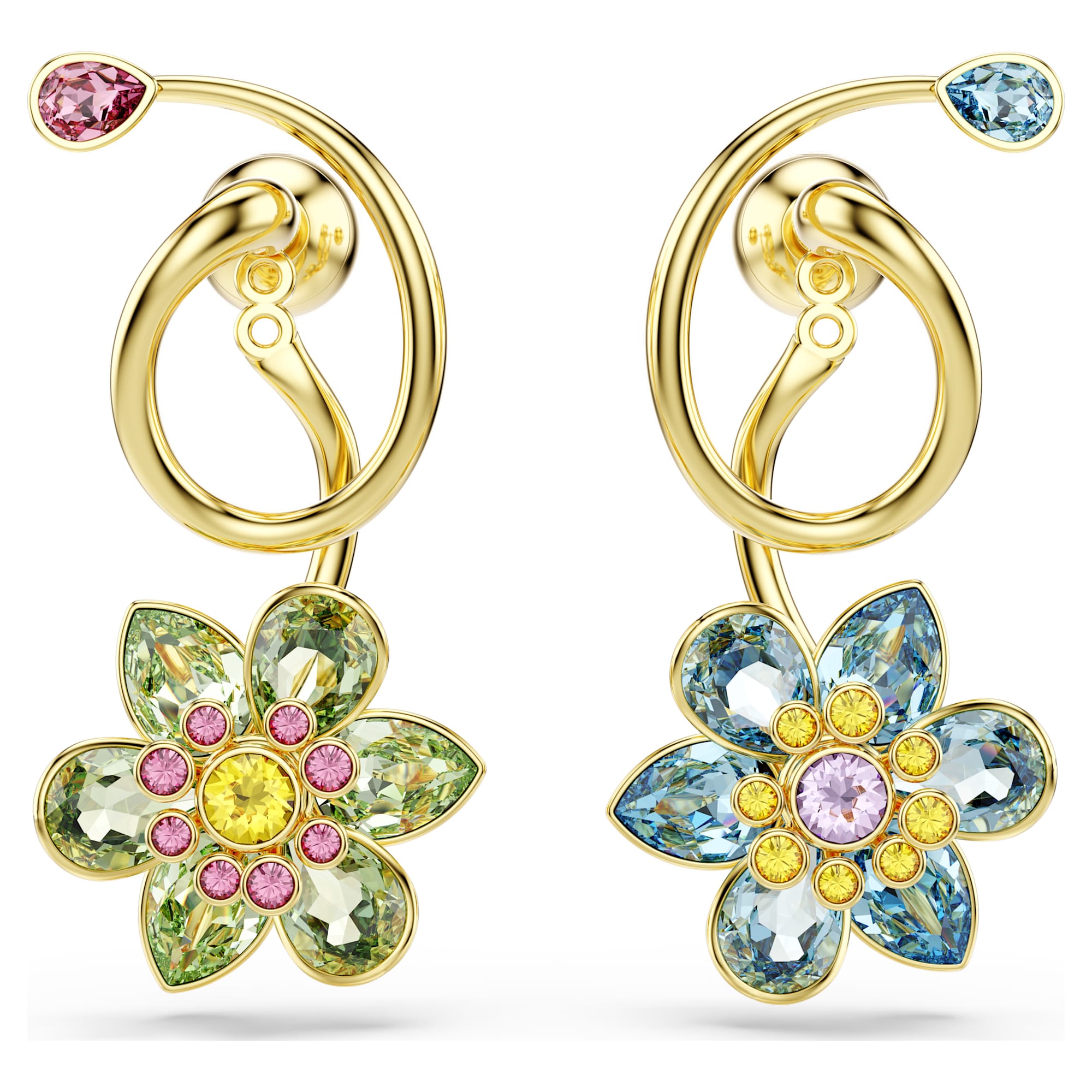עגילי Idyllia בציפוי זהב מבריק SWAROVSKI