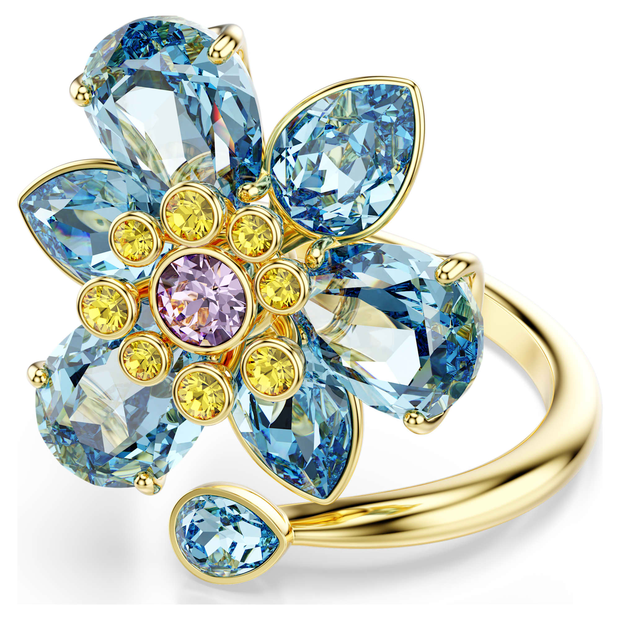 טבעת Idyllia בציפוי זהב מבריק SWAROVSKI