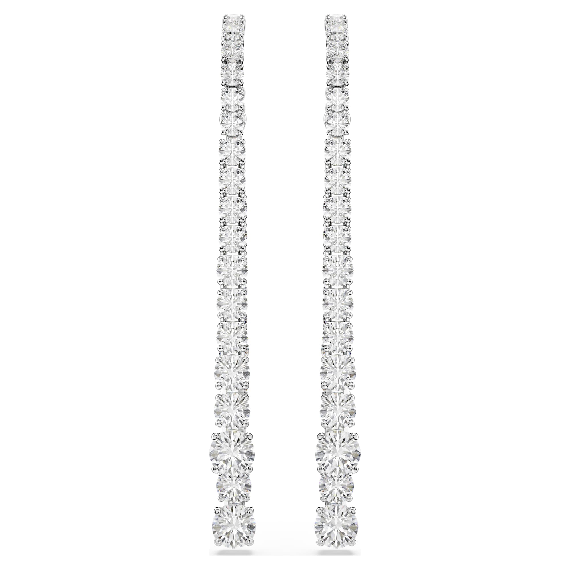 עגילי Matrix בציפוי רודיום מבריק SWAROVSKI