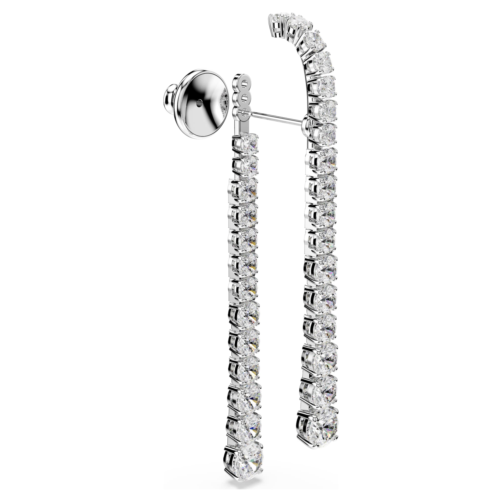 עגילי Matrix בציפוי רודיום מבריק SWAROVSKI