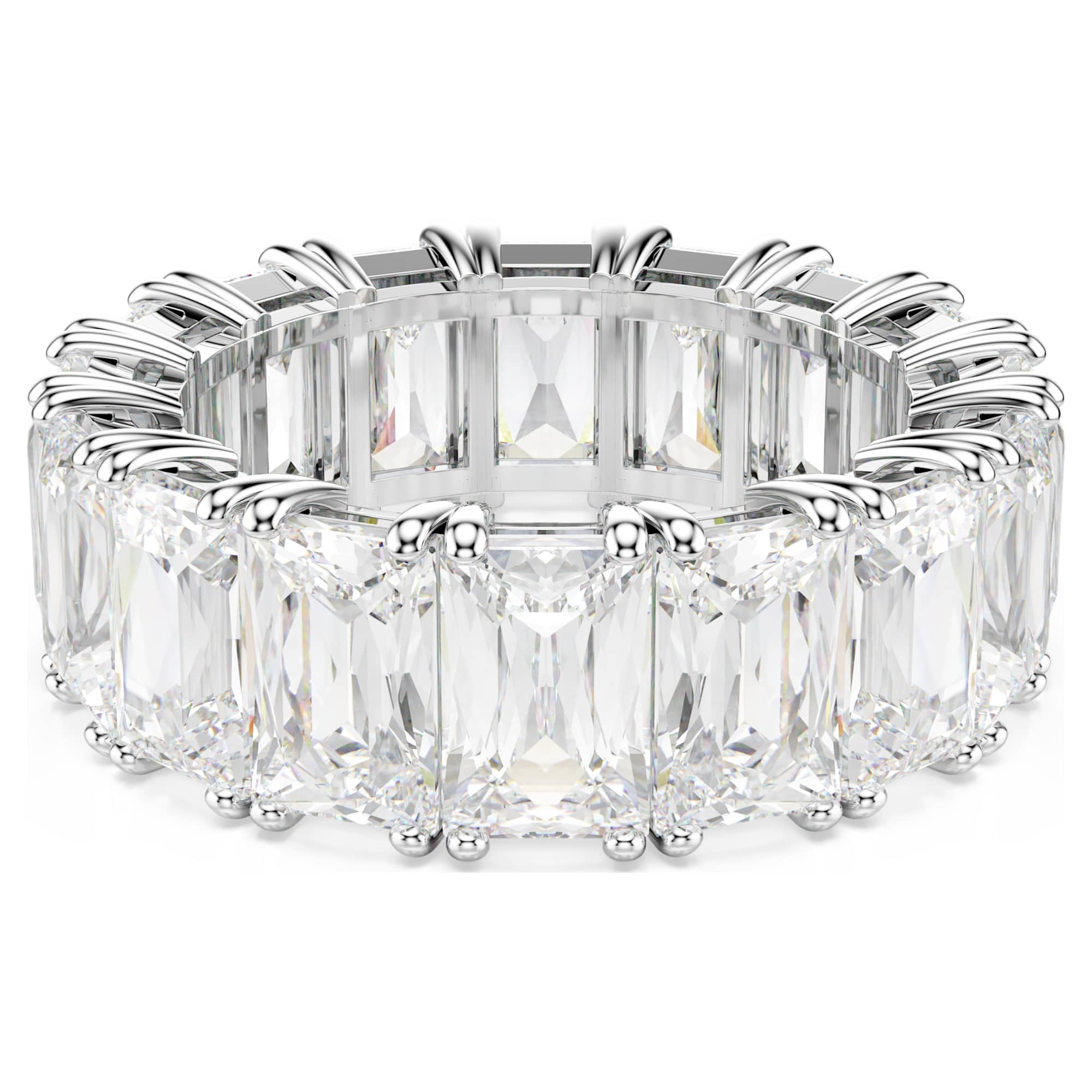 טבעת Matrix בציפוי רודיום מבריק SWAROVSKI