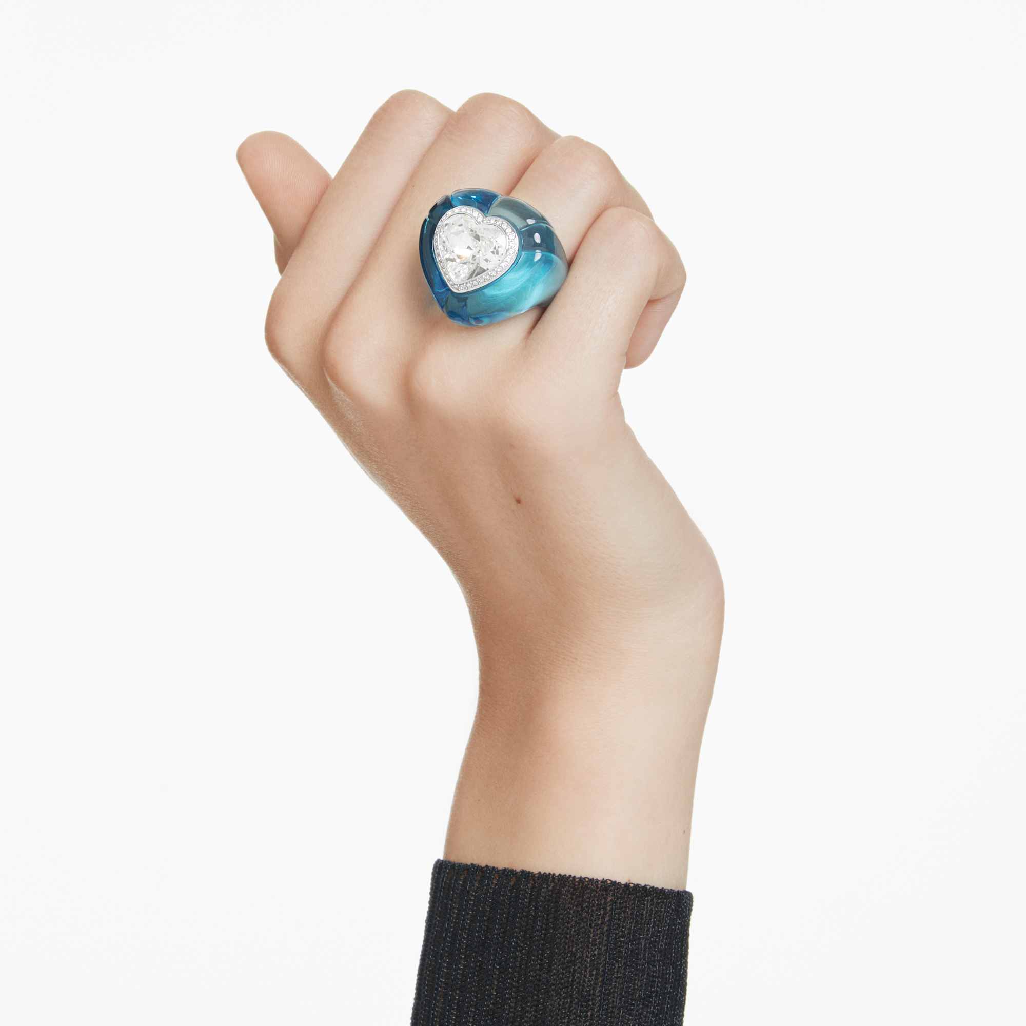 טבעת Dulcis בציפוי רודיום מבריק SWAROVSKI