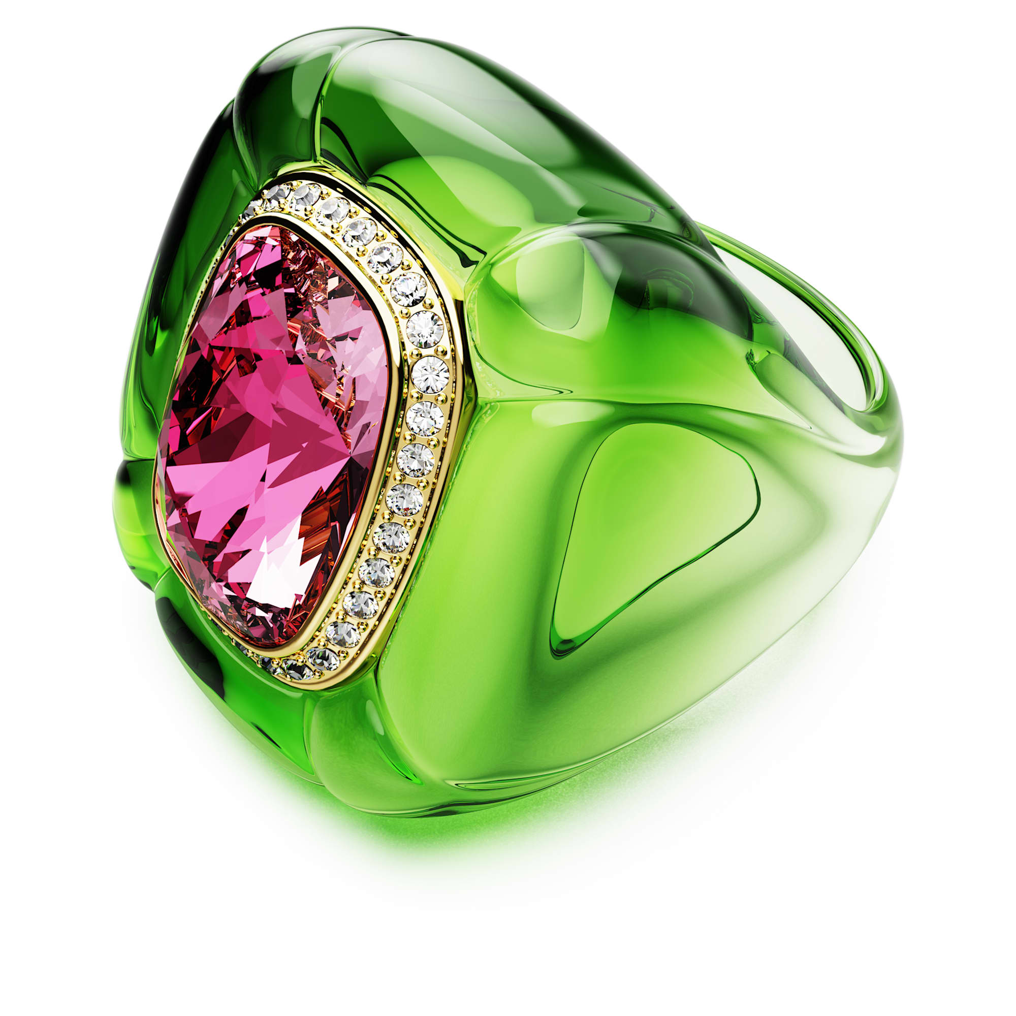 טבעת Dulcis בציפוי זהב מבריק SWAROVSKI