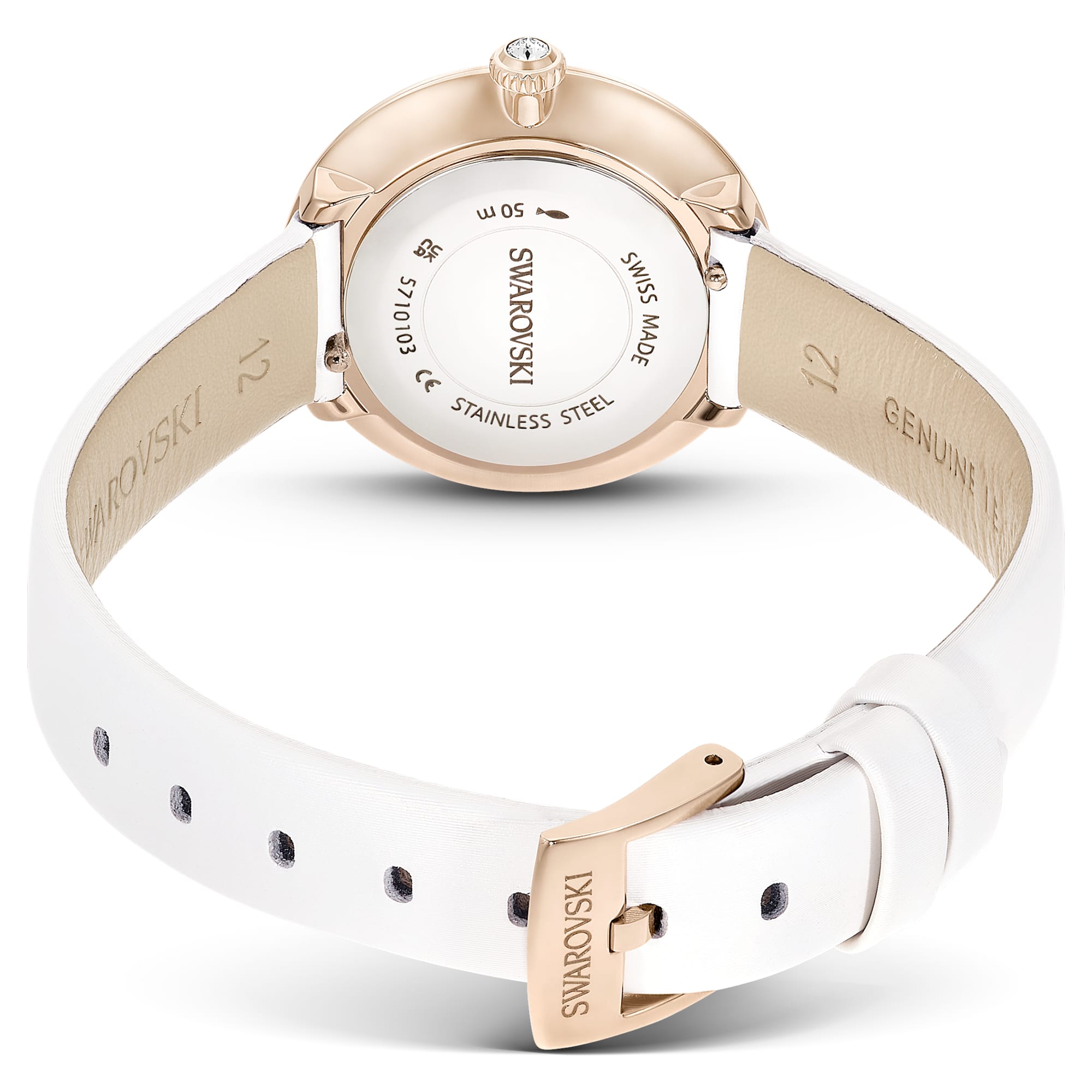 שעון Pave בציפוי PVD שמפניה זהב SWAROVSKI