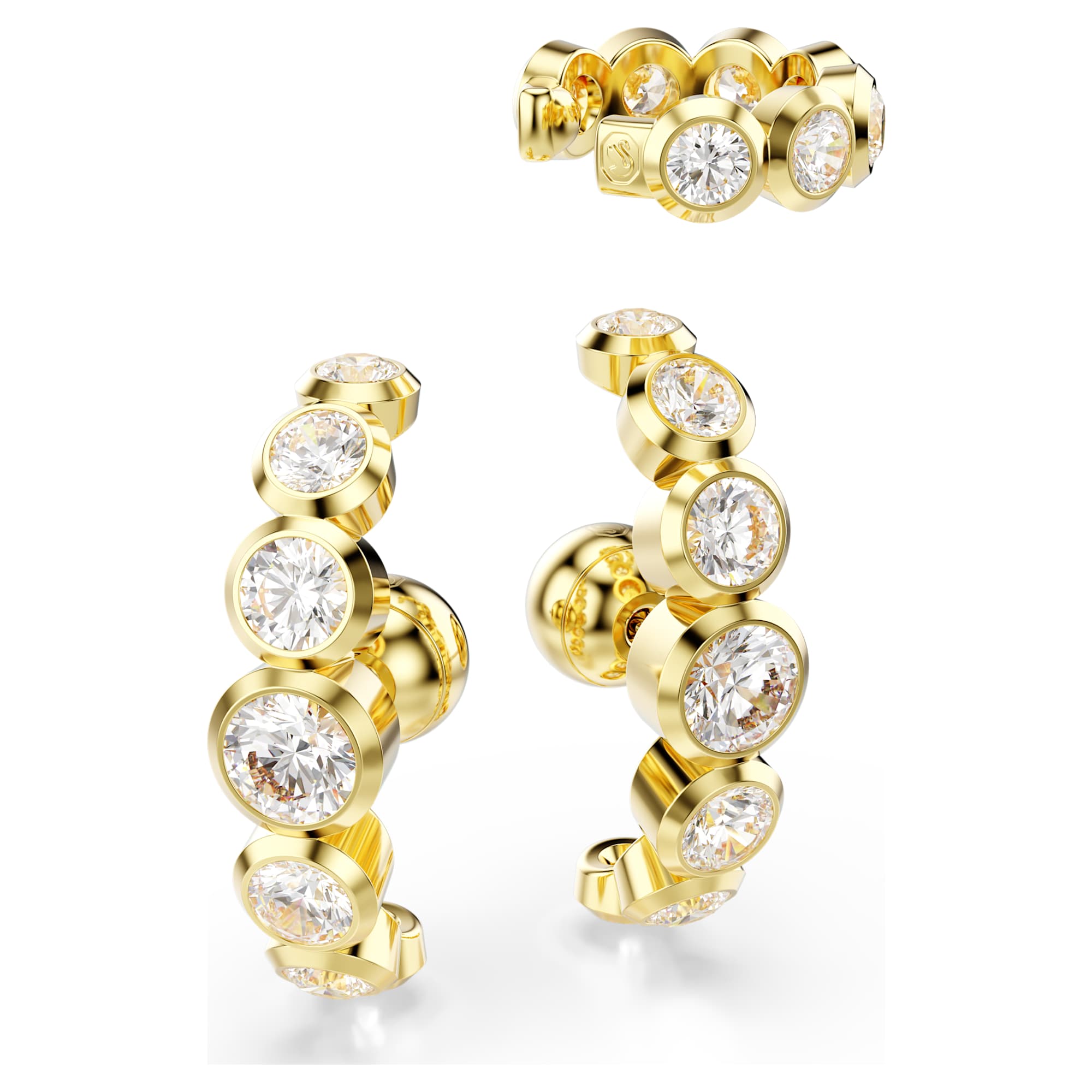 עגילי Imber בציפוי זהב מבריק SWAROVSKI