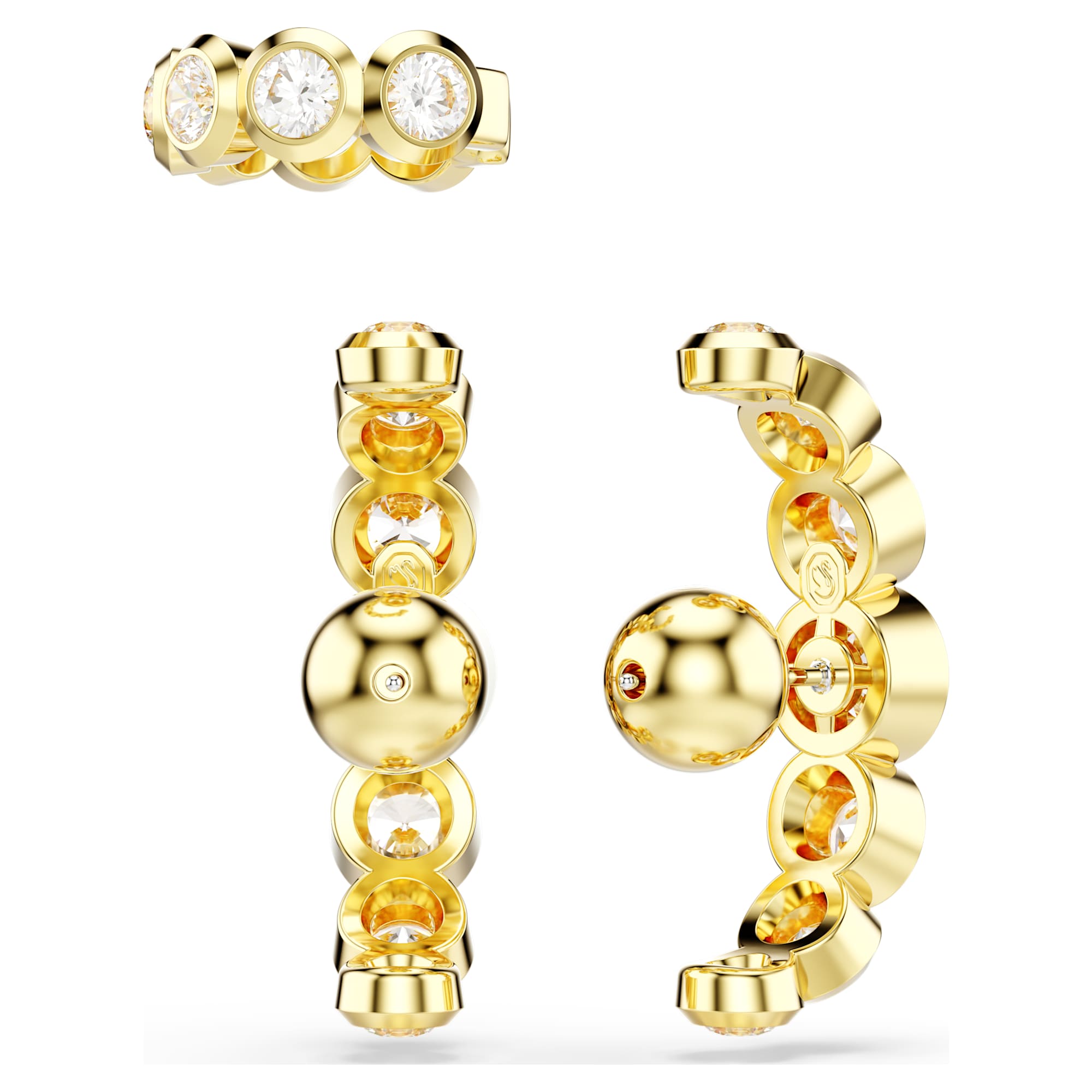 עגילי Imber בציפוי זהב מבריק SWAROVSKI