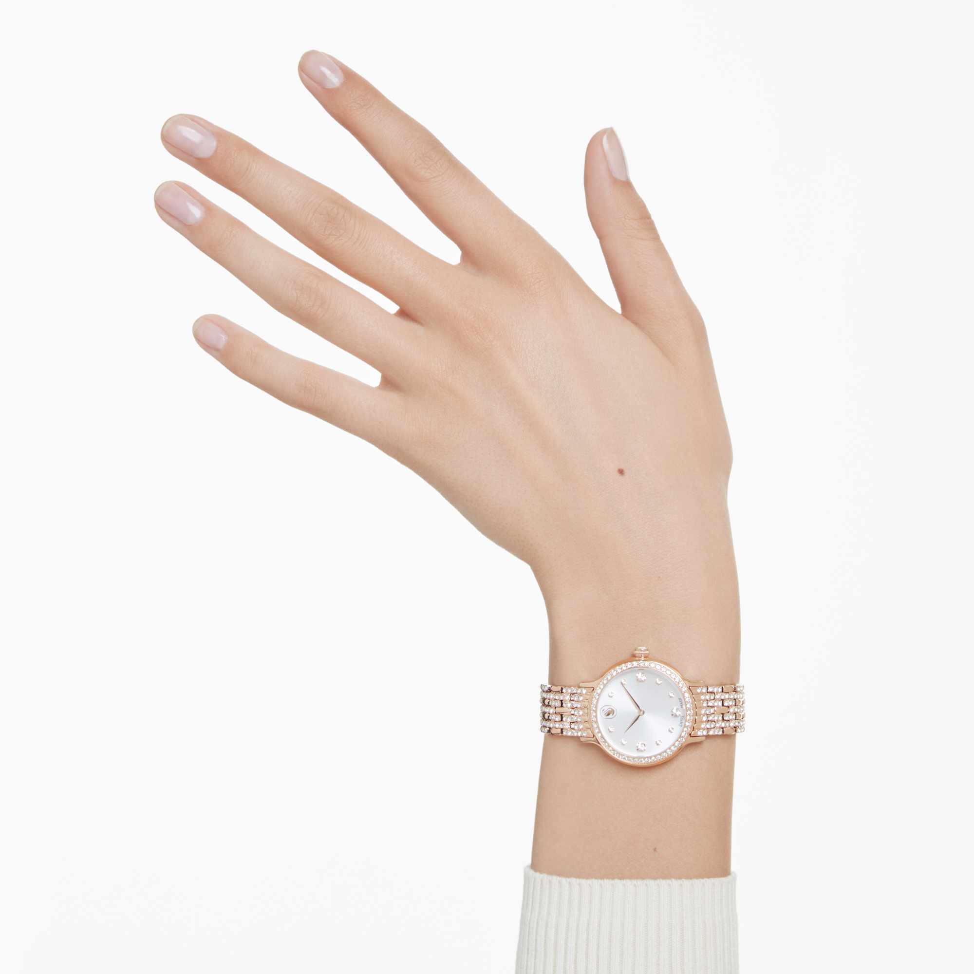 שעון Pave בציפוי רוז גולד מבריק SWAROVSKI