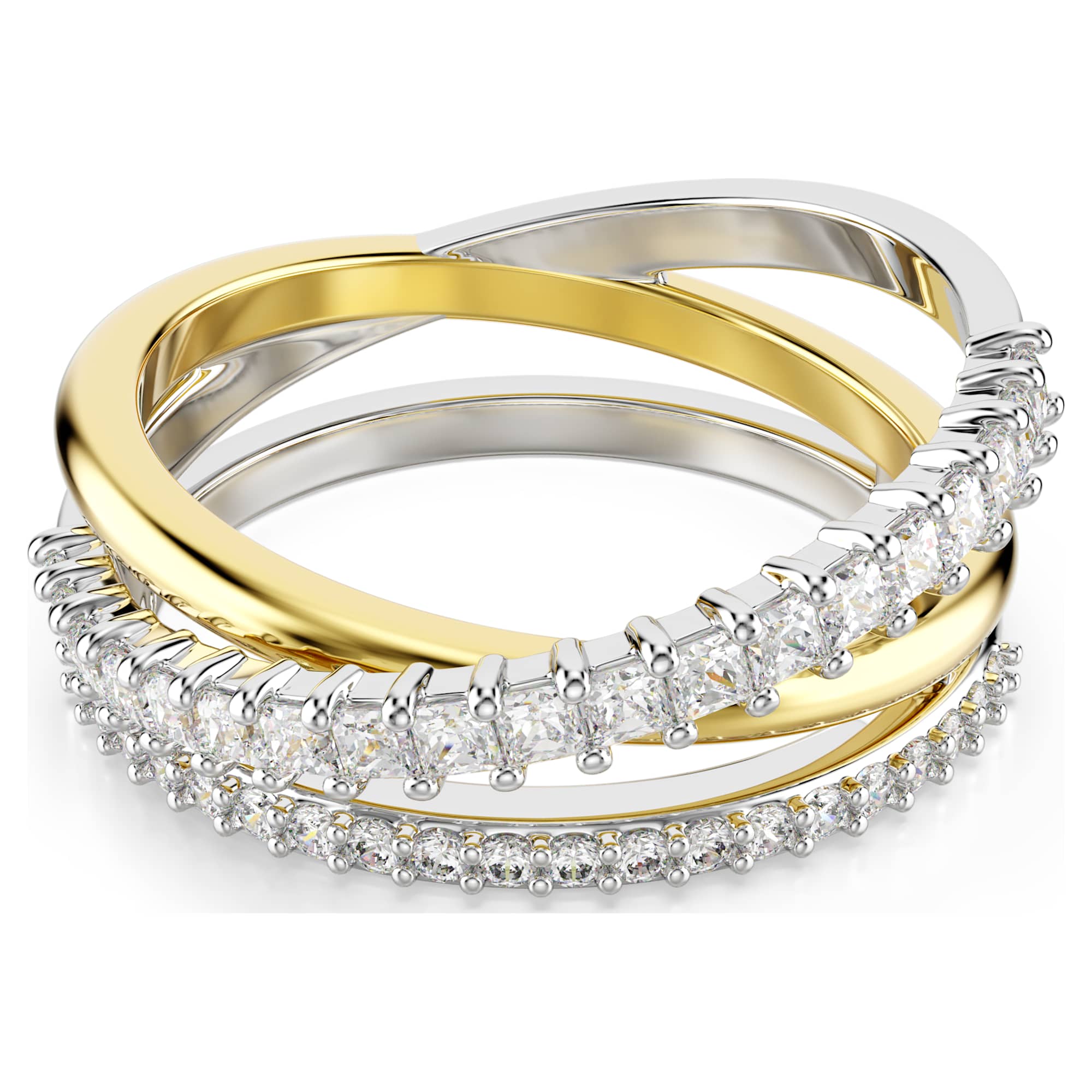 טבעת Hyperbola בציפוי ציפוי מעורב SWAROVSKI