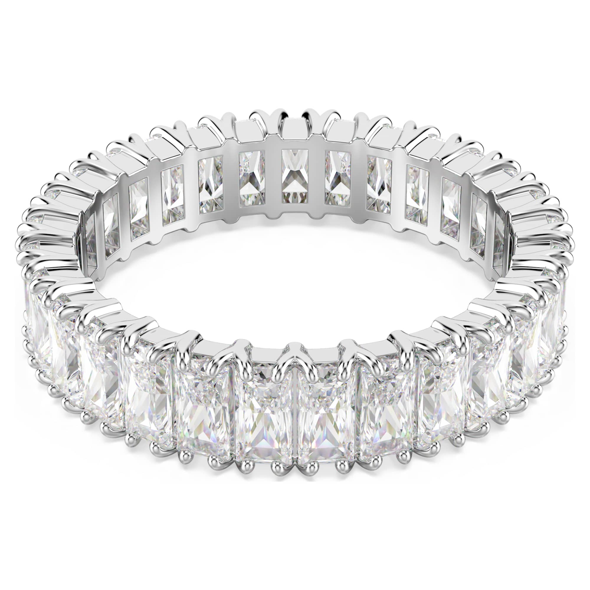 טבעת Matrix בציפוי רודיום מבריק SWAROVSKI