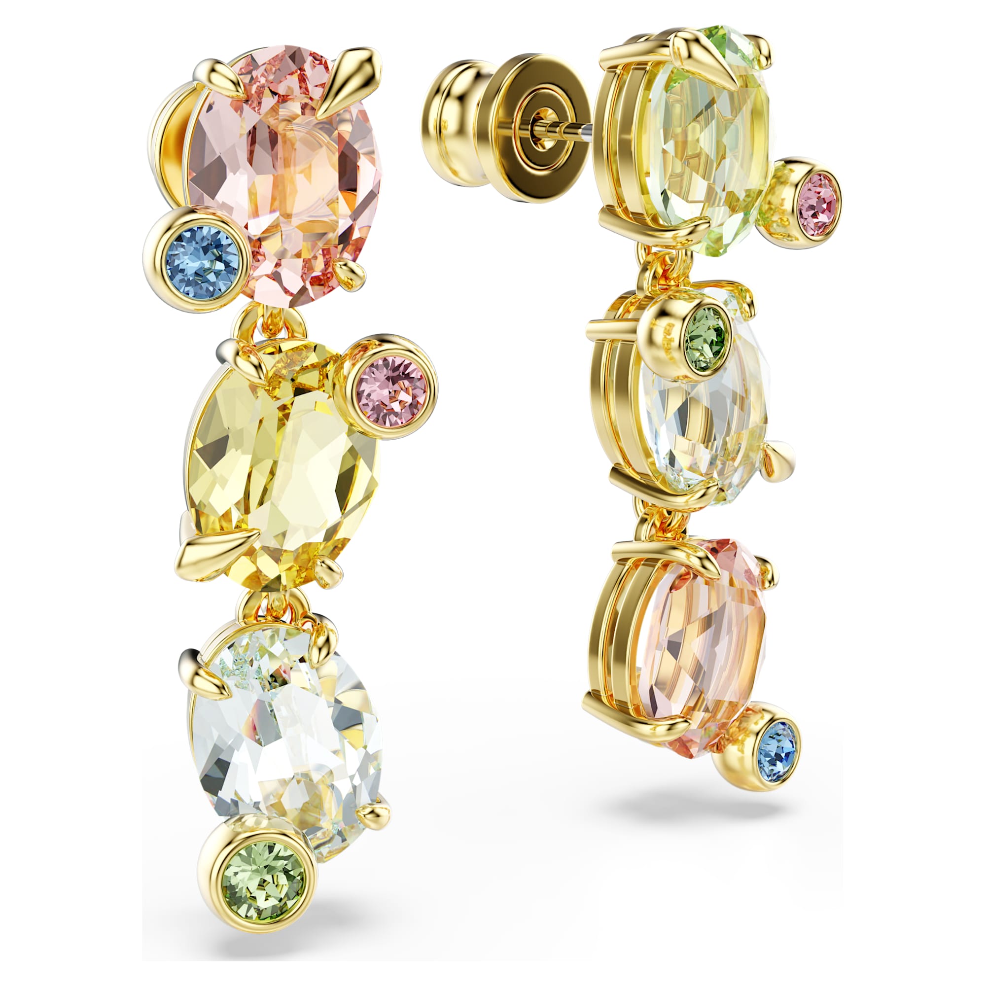 עגילי Gema בציפוי זהב מבריק SWAROVSKI