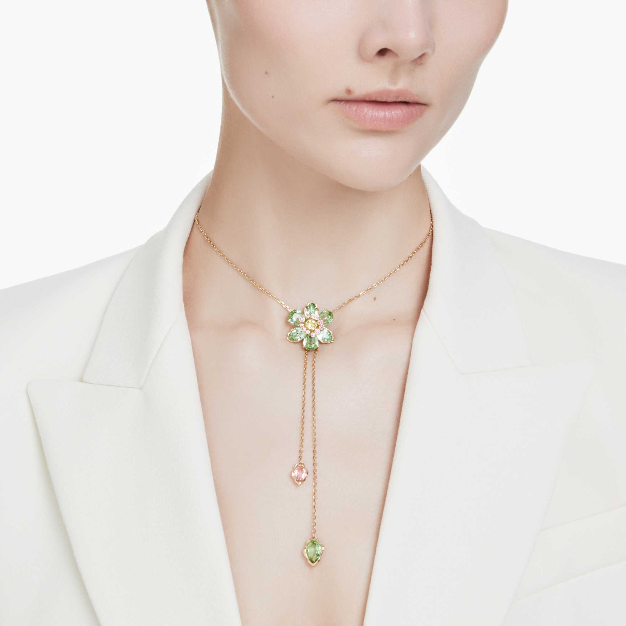 שרשרת Idyllia בציפוי זהב מבריק SWAROVSKI