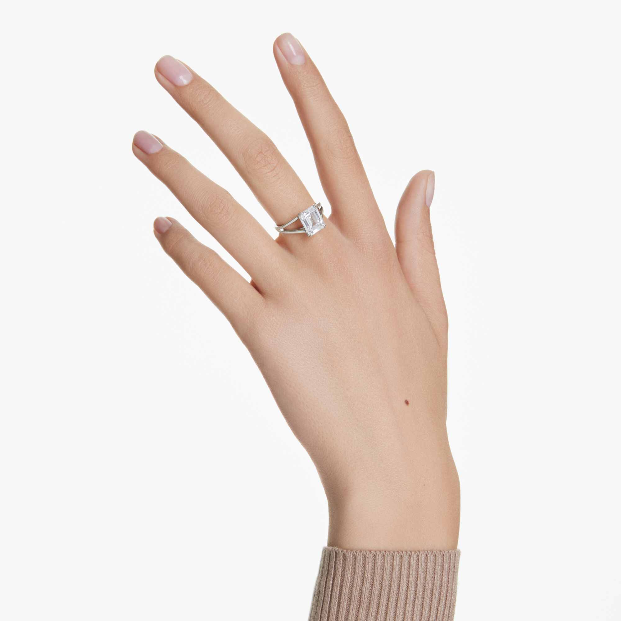 טבעת Stilla בציפוי רודיום מבריק SWAROVSKI