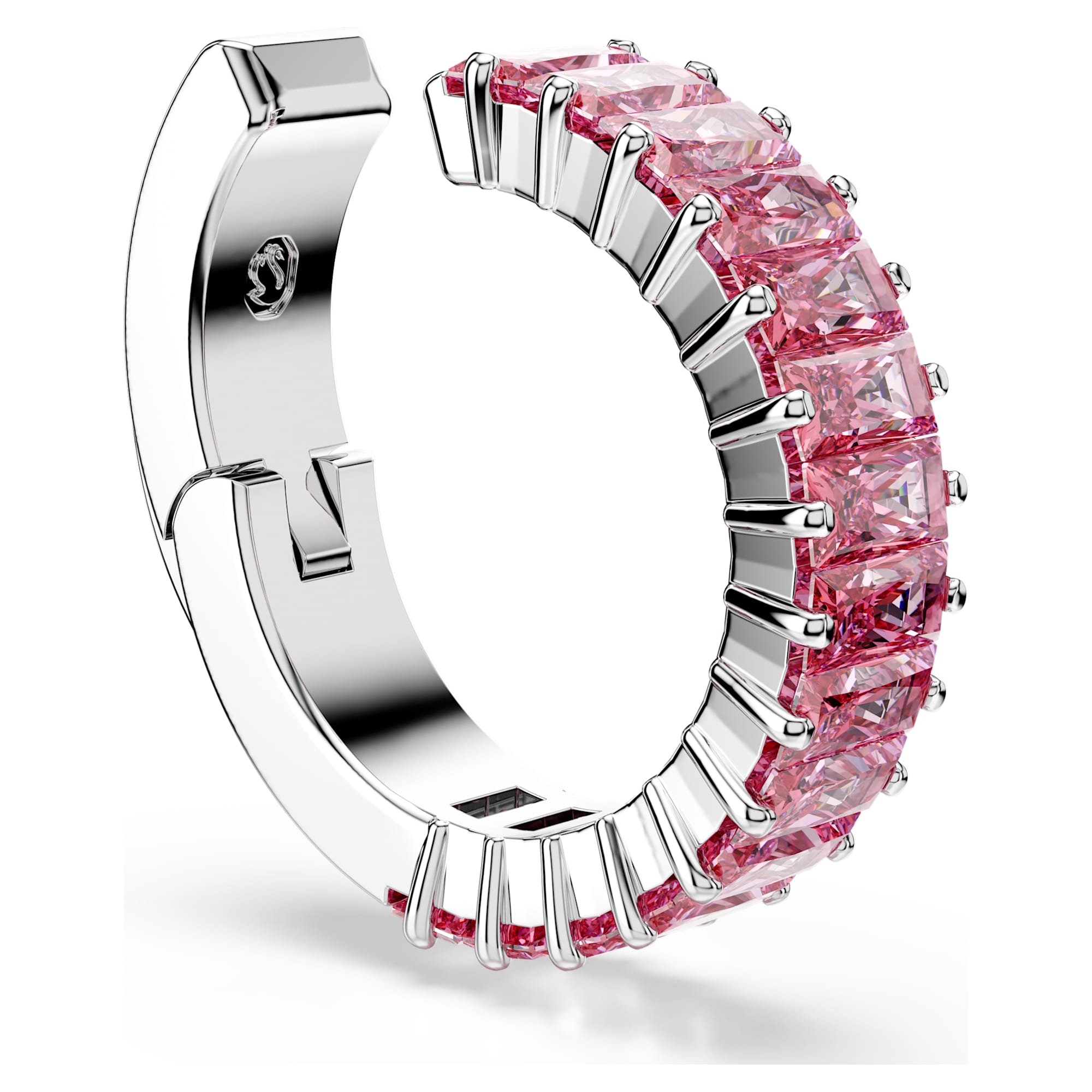 עגילי Matrix בציפוי רודיום מבריק SWAROVSKI