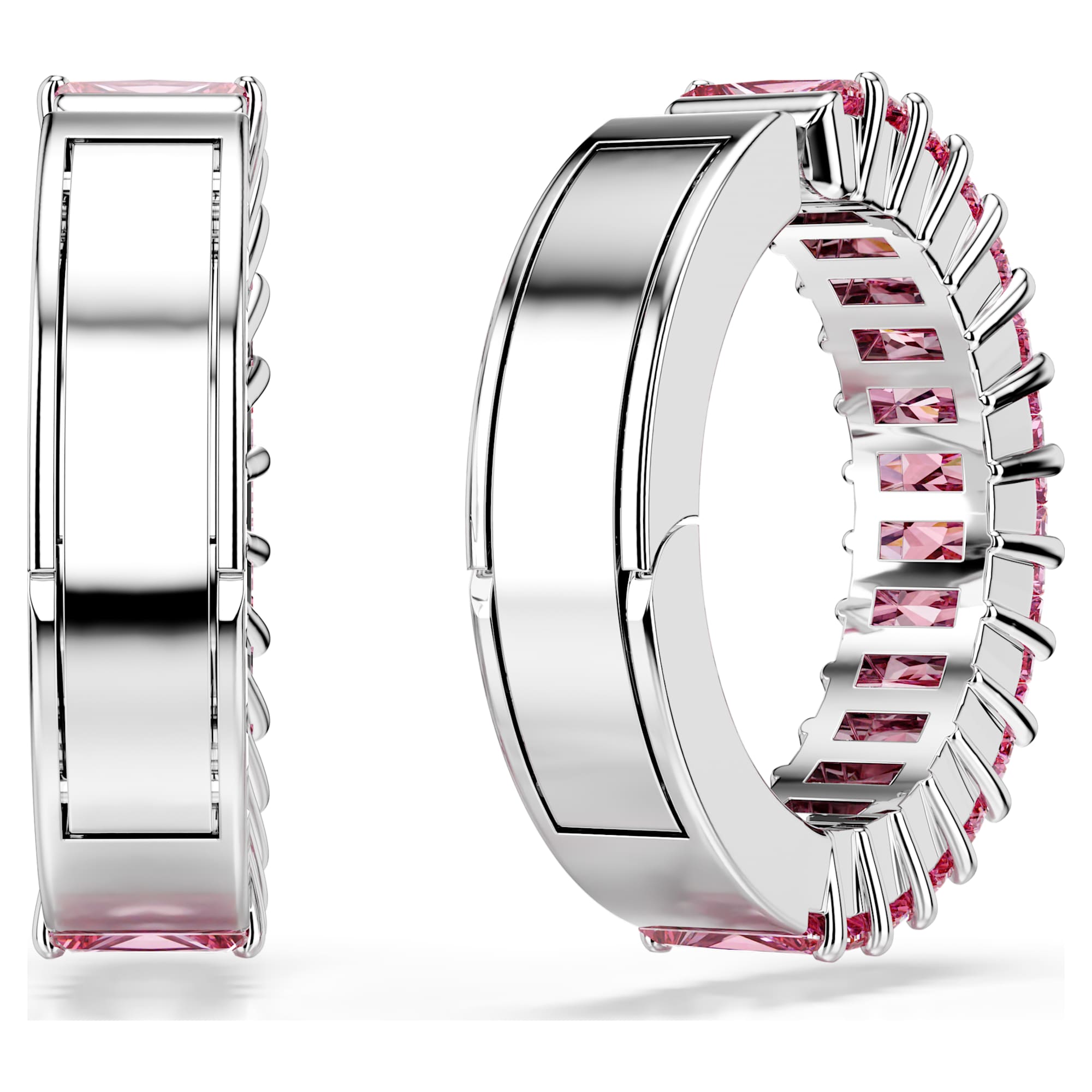 עגילי Matrix בציפוי רודיום מבריק SWAROVSKI