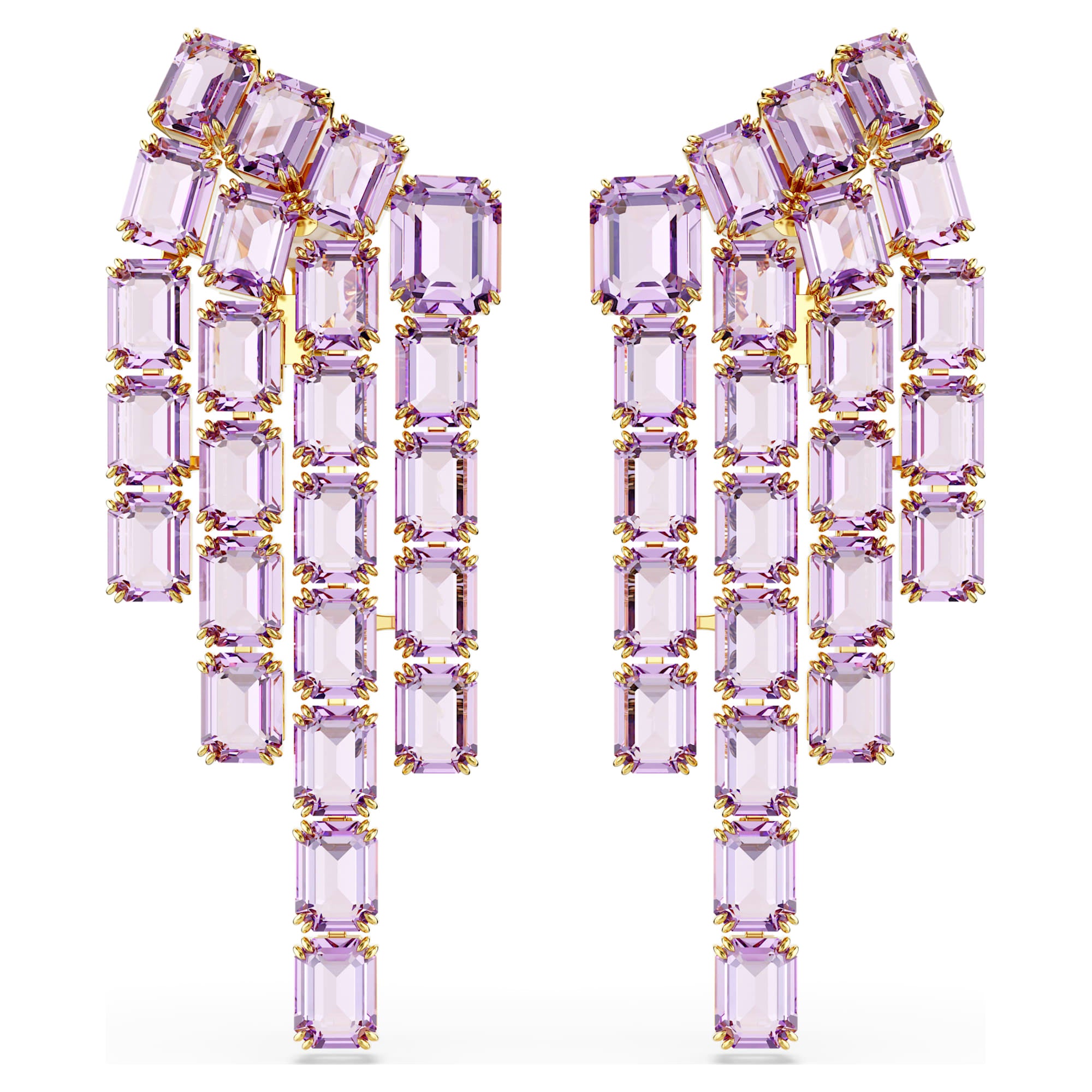 עגילי Millenia בציפוי זהב מבריק SWAROVSKI