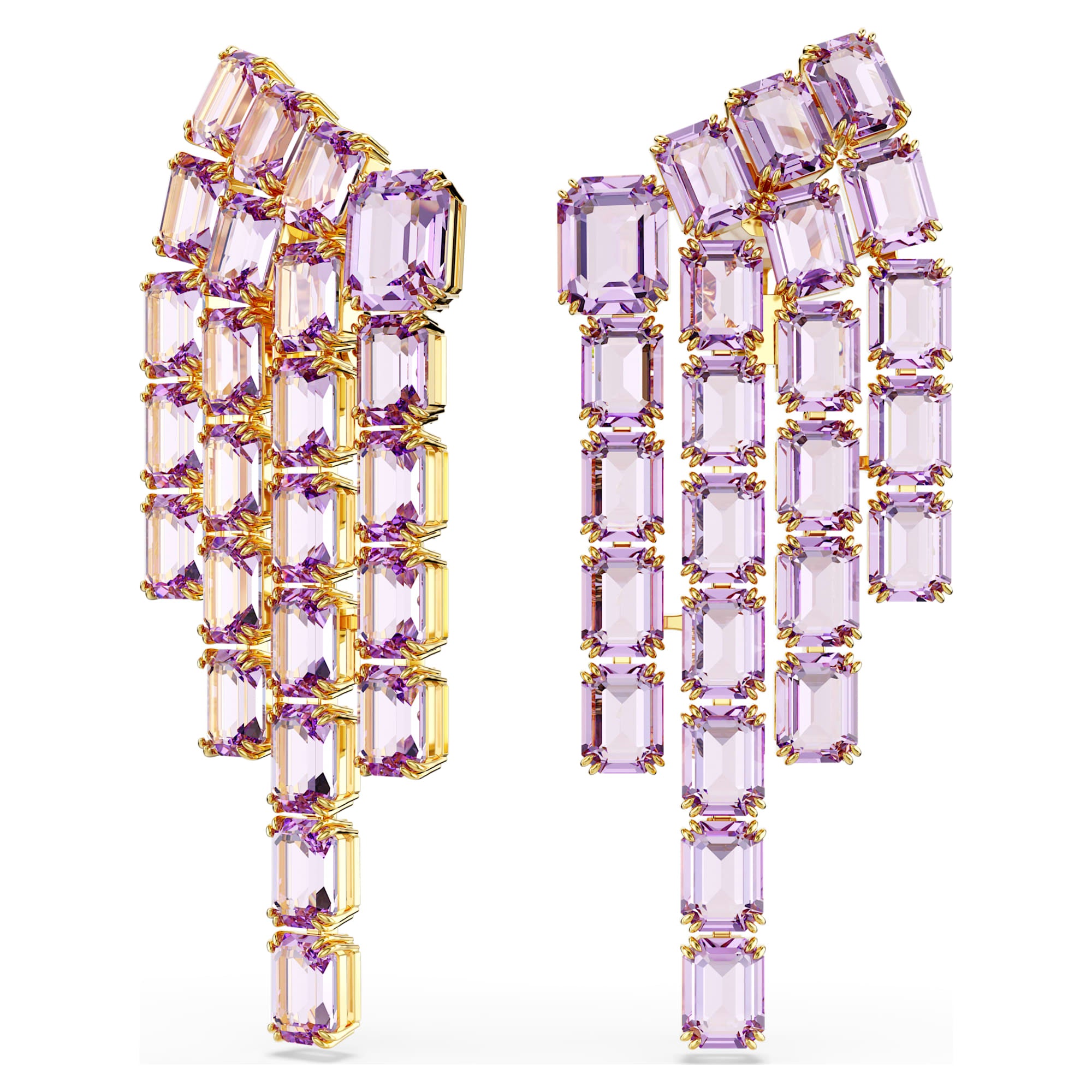 עגילי Millenia בציפוי זהב מבריק SWAROVSKI