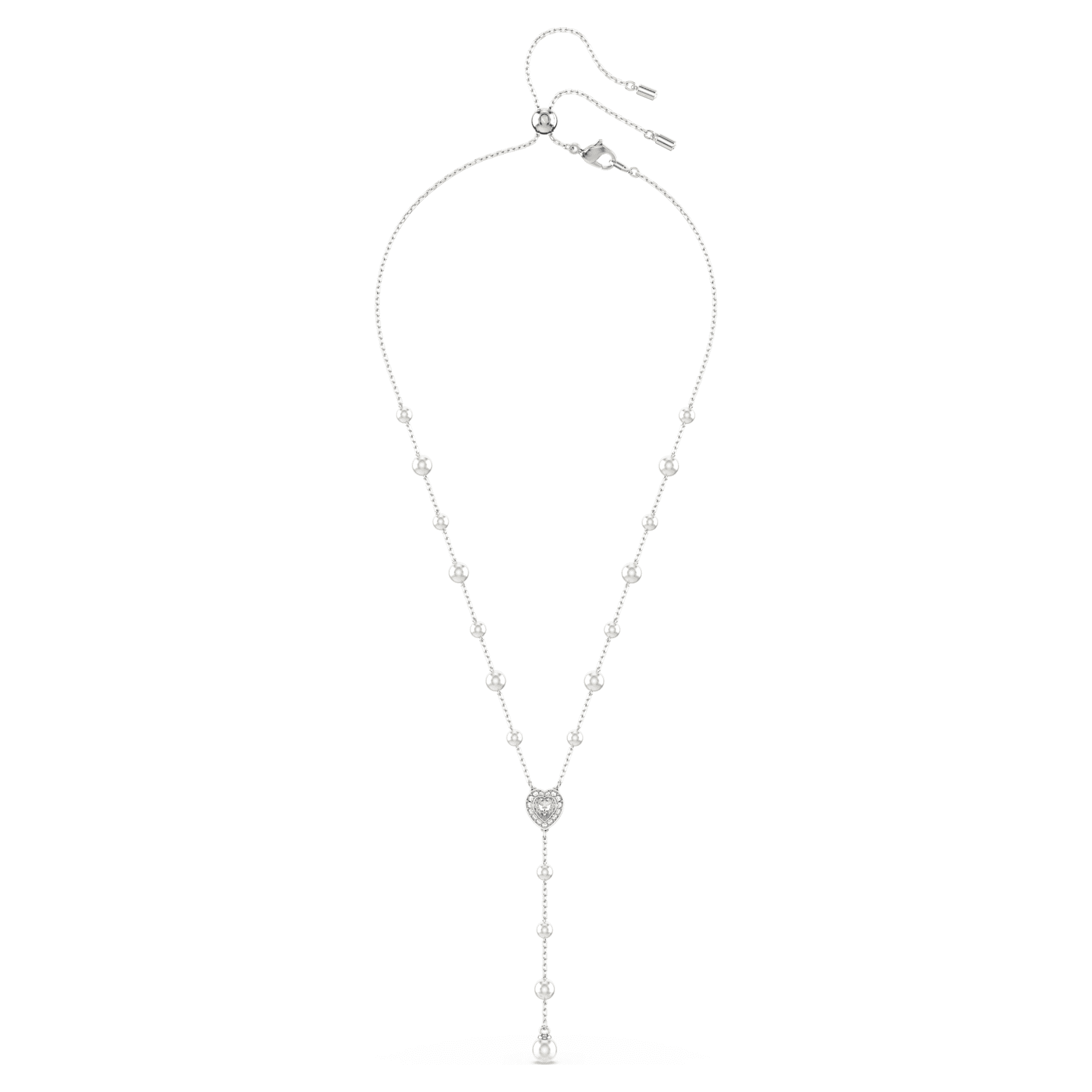 שרשרת SS25 Capsule בציפוי רודיום מבריק SWAROVSKI