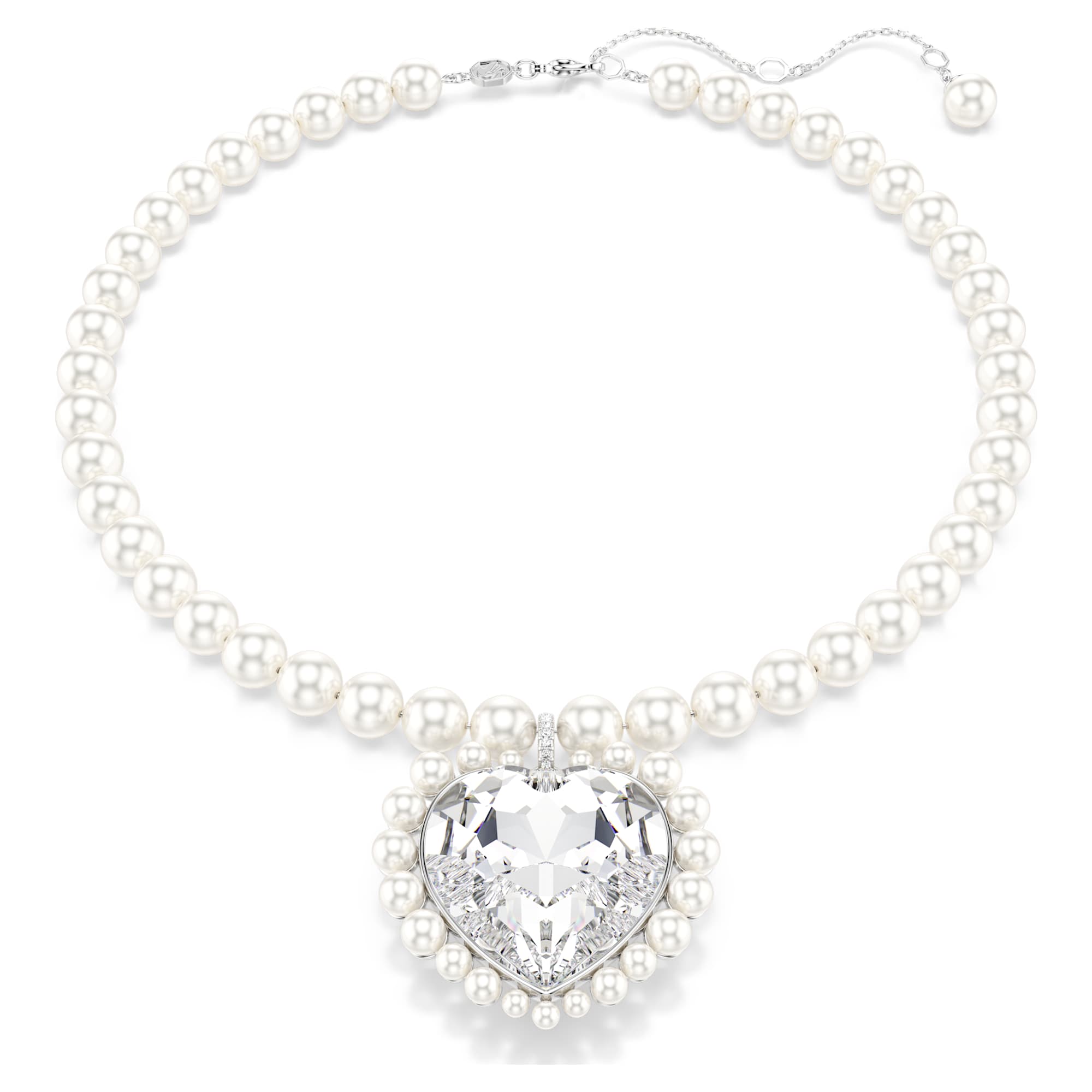 שרשרת SS25 Capsule בציפוי רודיום מבריק SWAROVSKI