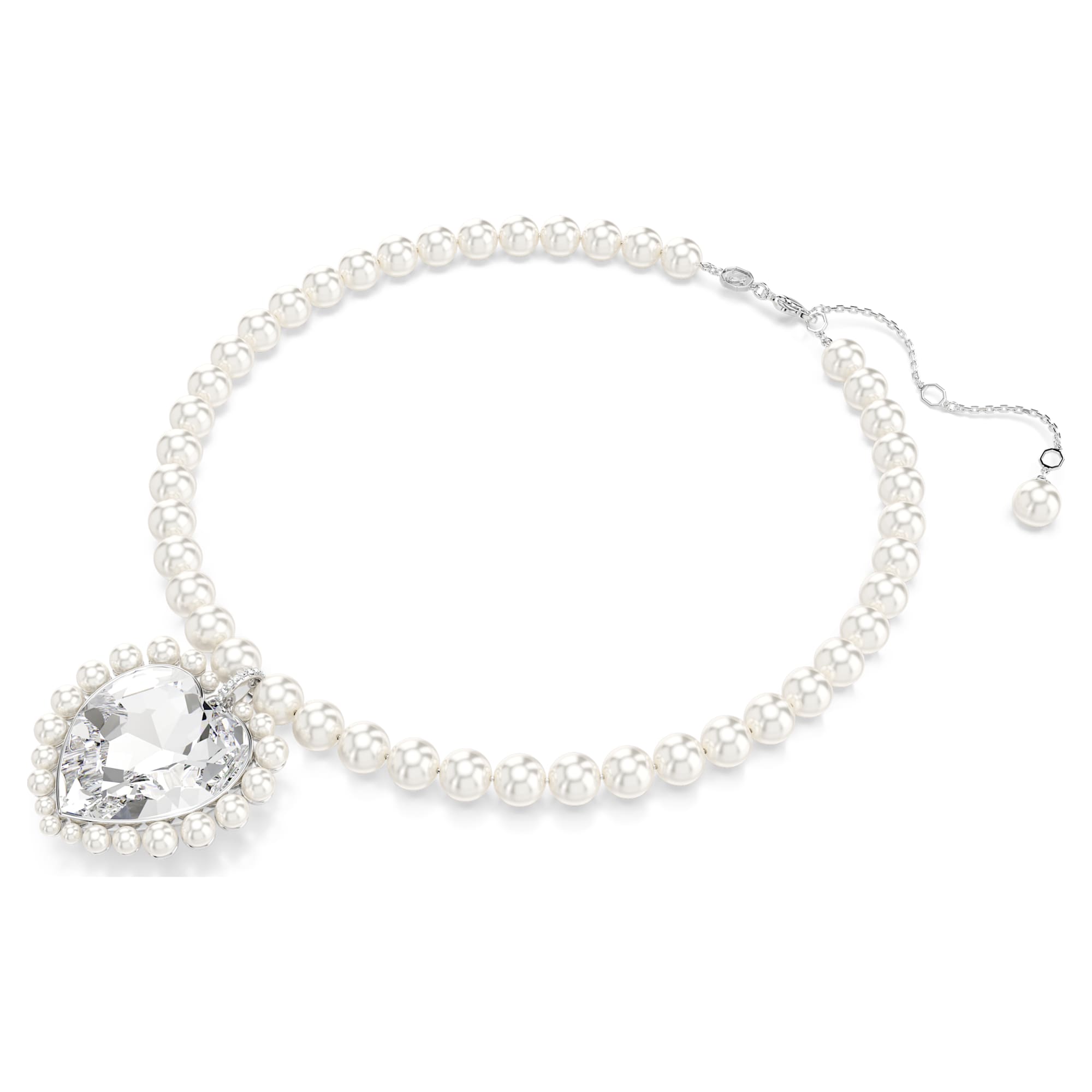 שרשרת SS25 Capsule בציפוי רודיום מבריק SWAROVSKI