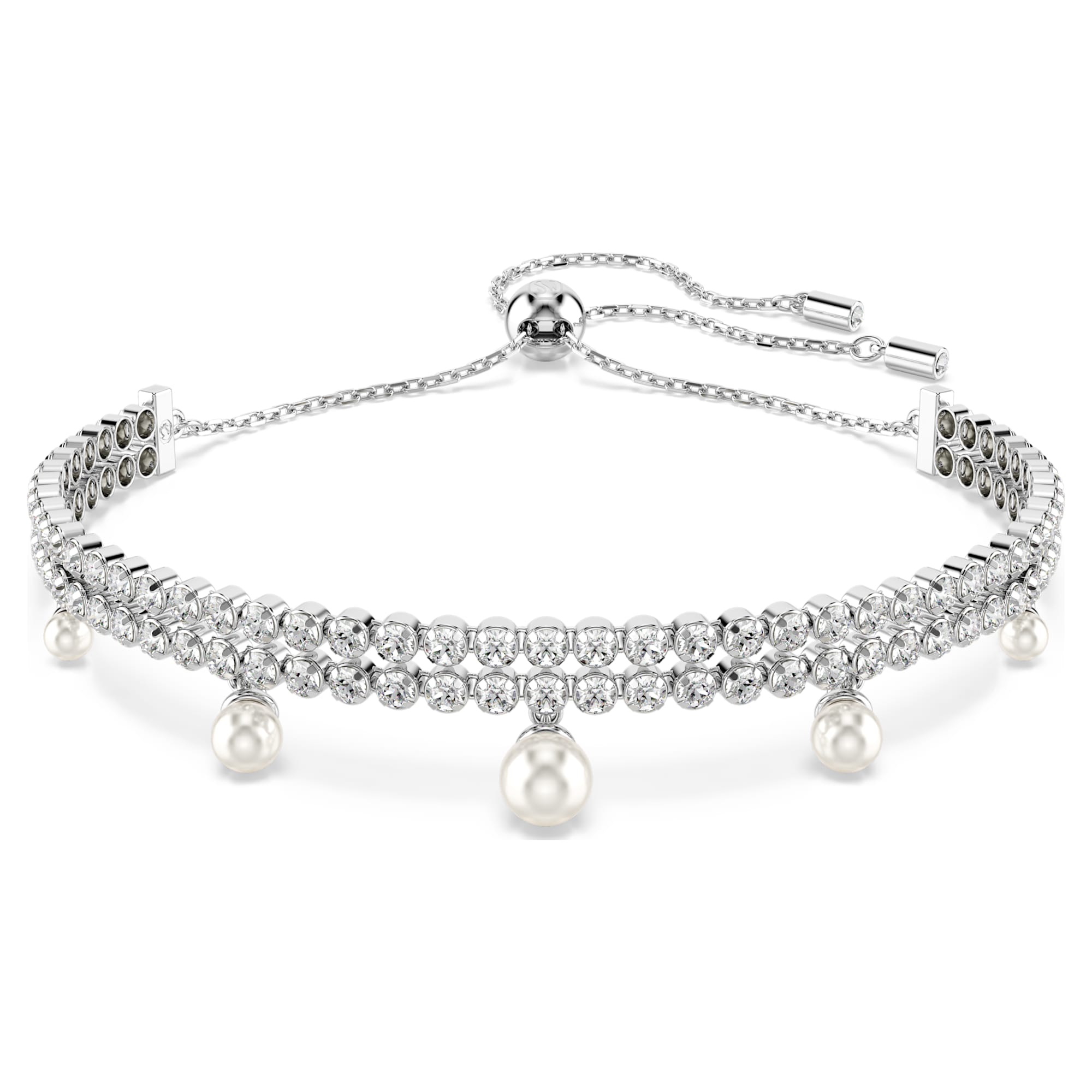 צמיד SS25 Capsule בציפוי רודיום מבריק SWAROVSKI