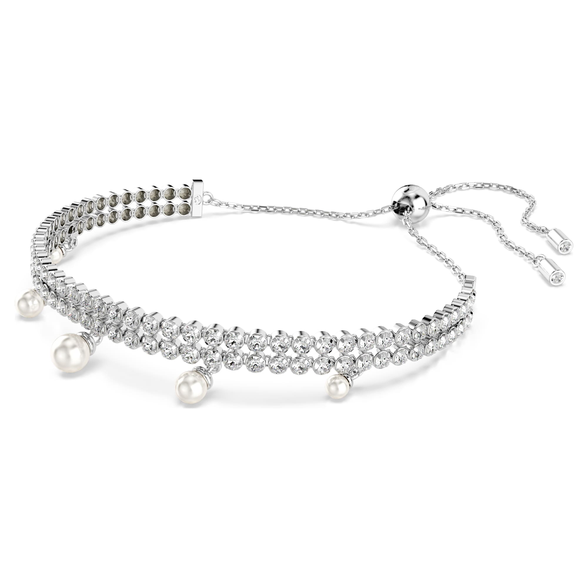 צמיד SS25 Capsule בציפוי רודיום מבריק SWAROVSKI