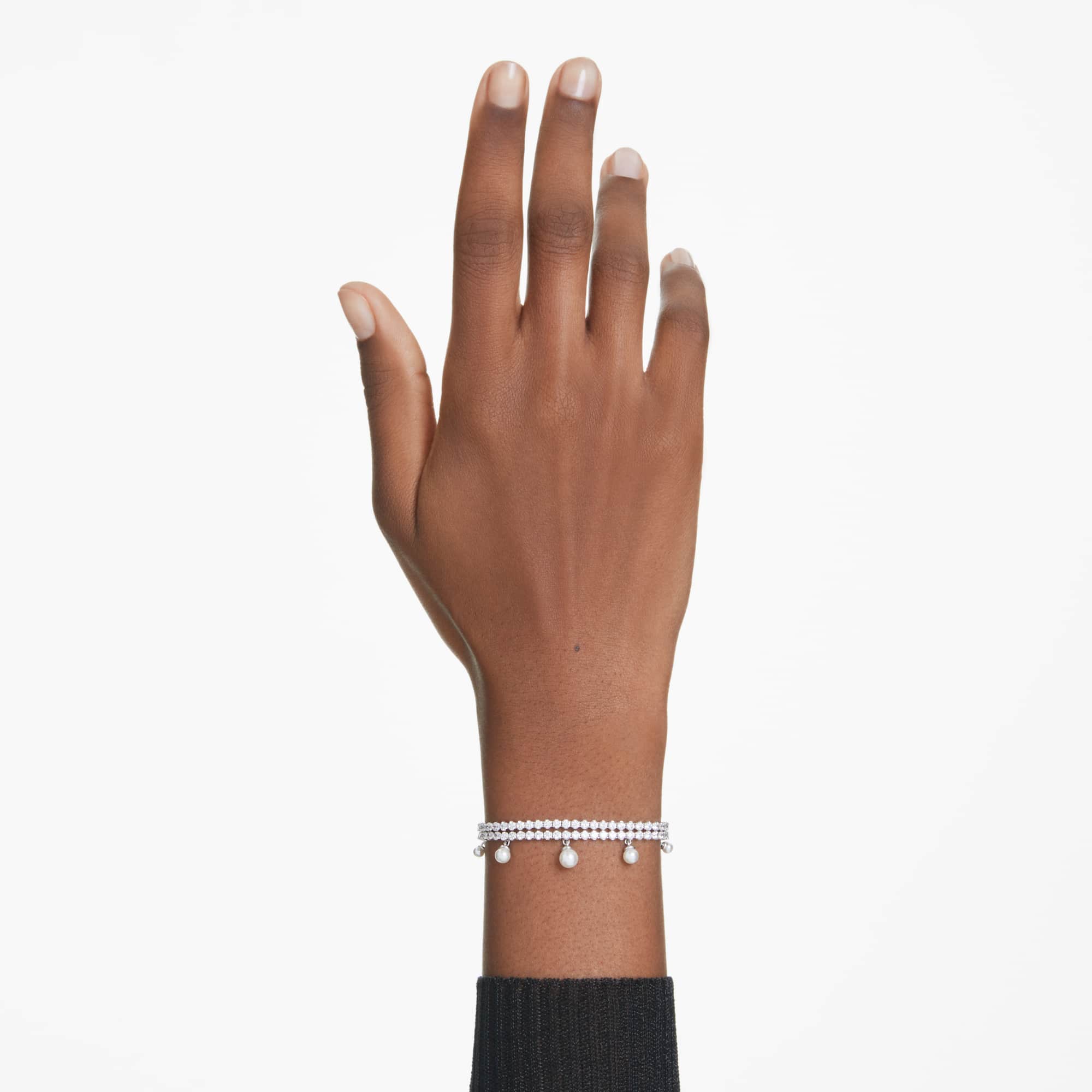 צמיד SS25 Capsule בציפוי רודיום מבריק SWAROVSKI