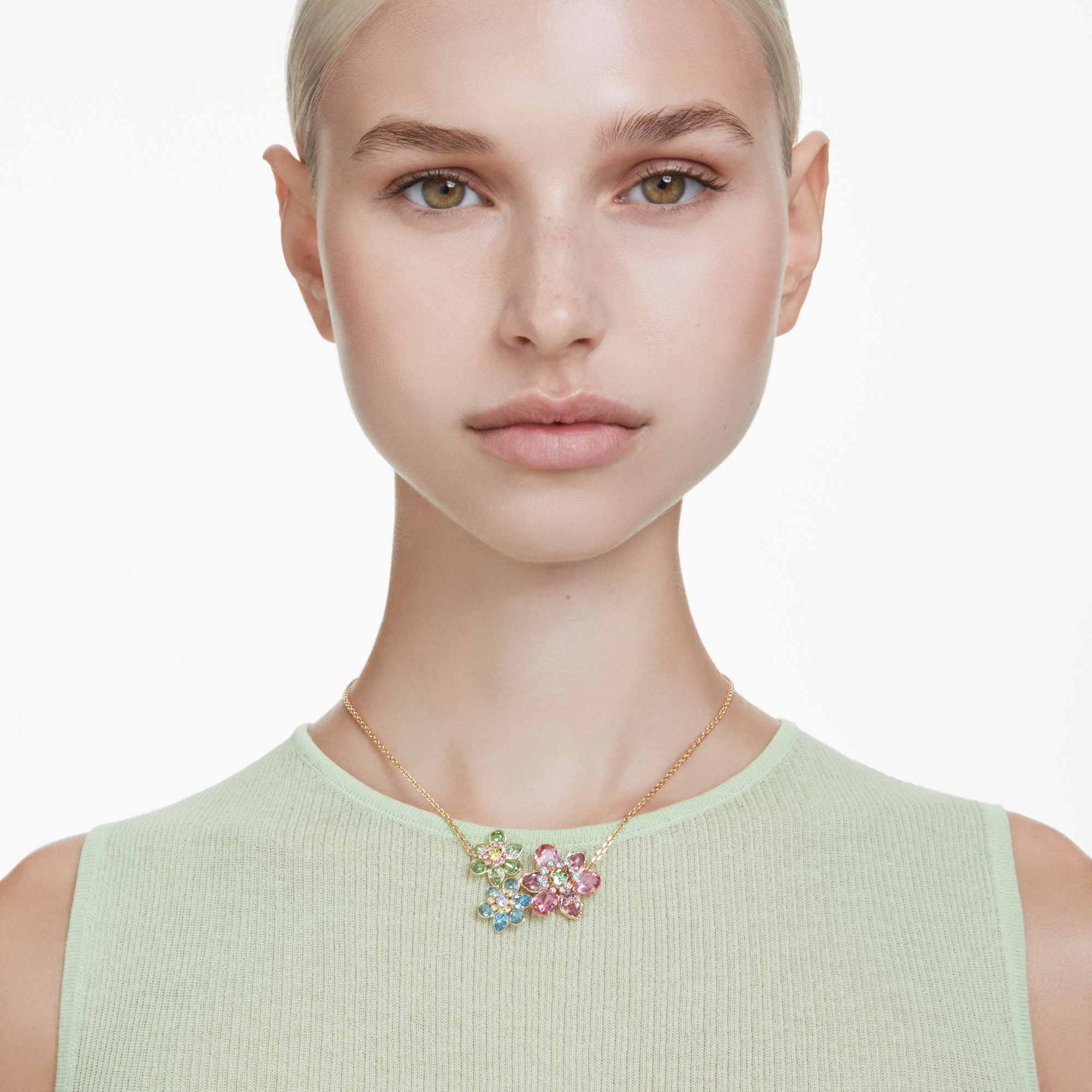 שרשרת Idyllia בציפוי זהב מבריק SWAROVSKI