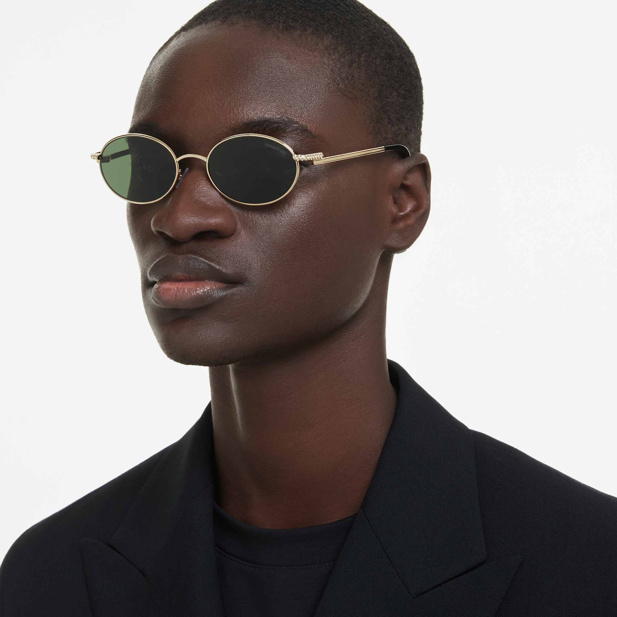 משקפי שמש Industry בציפוי זהב מבריק SWAROVSKI