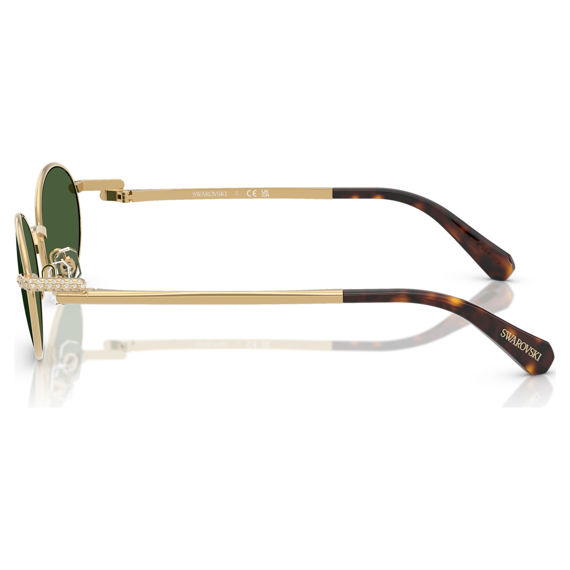 משקפי שמש Industry בציפוי זהב מבריק SWAROVSKI