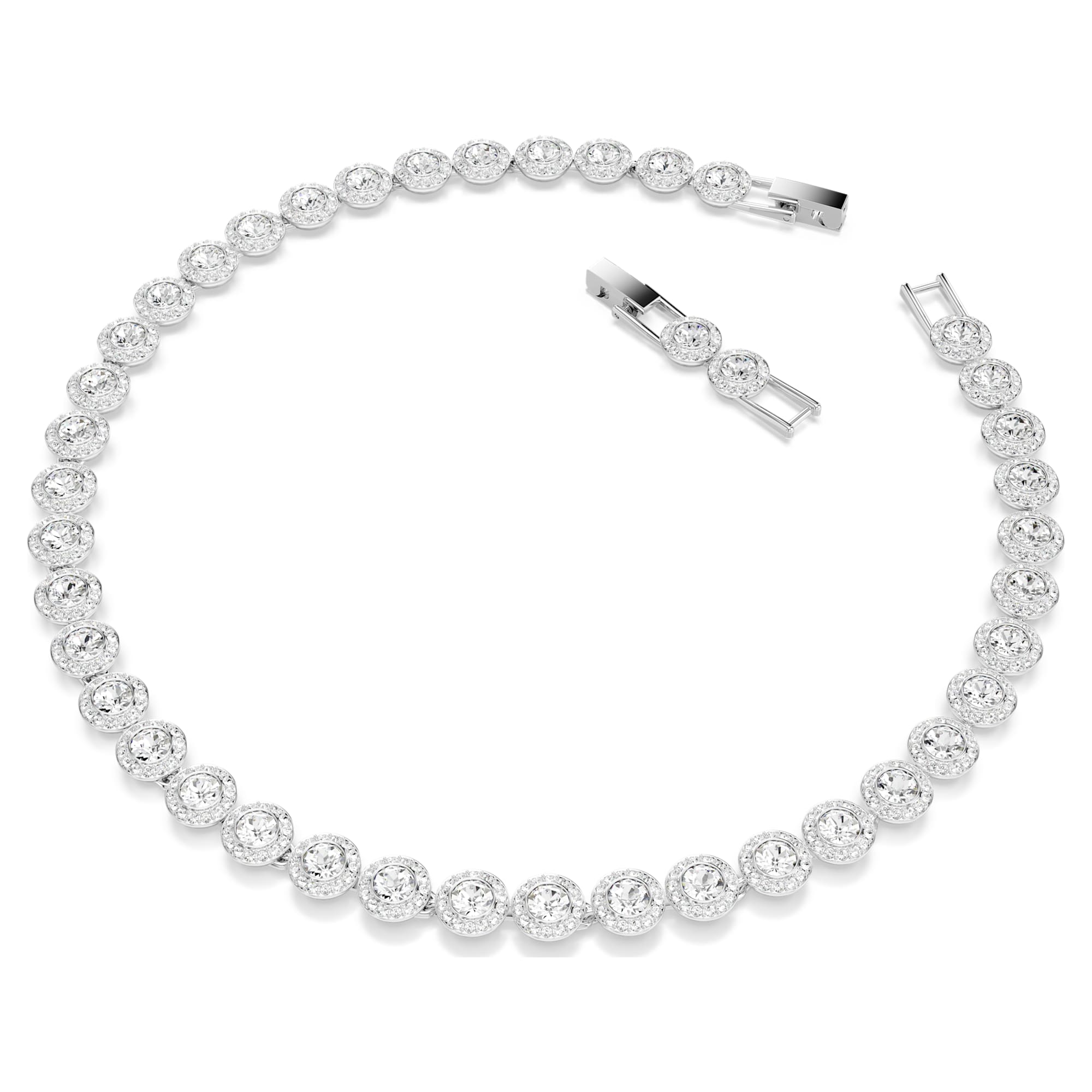 שרשרת Una בציפוי רודיום מבריק SWAROVSKI