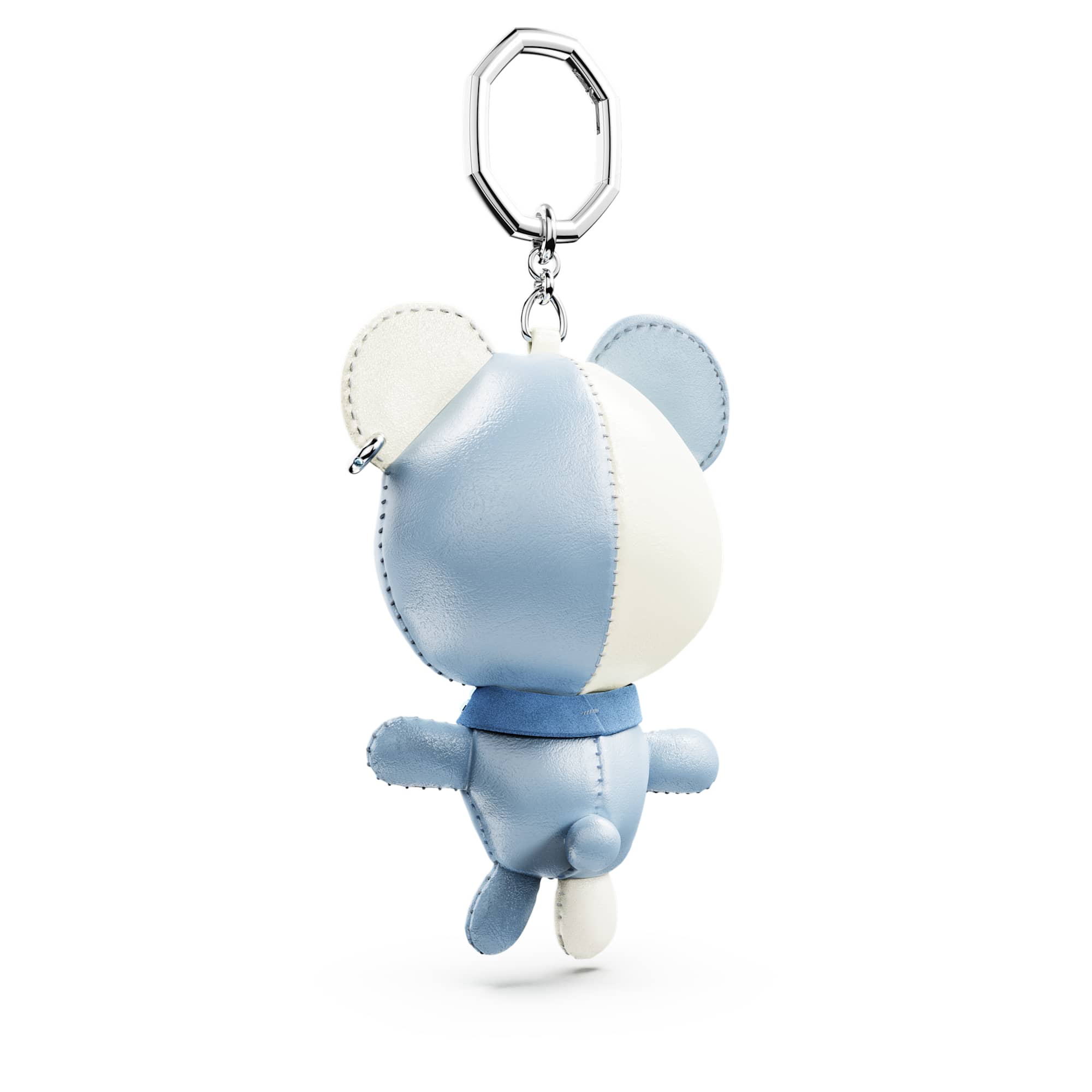 עגילי Teddy בציפוי רודיום מבריק