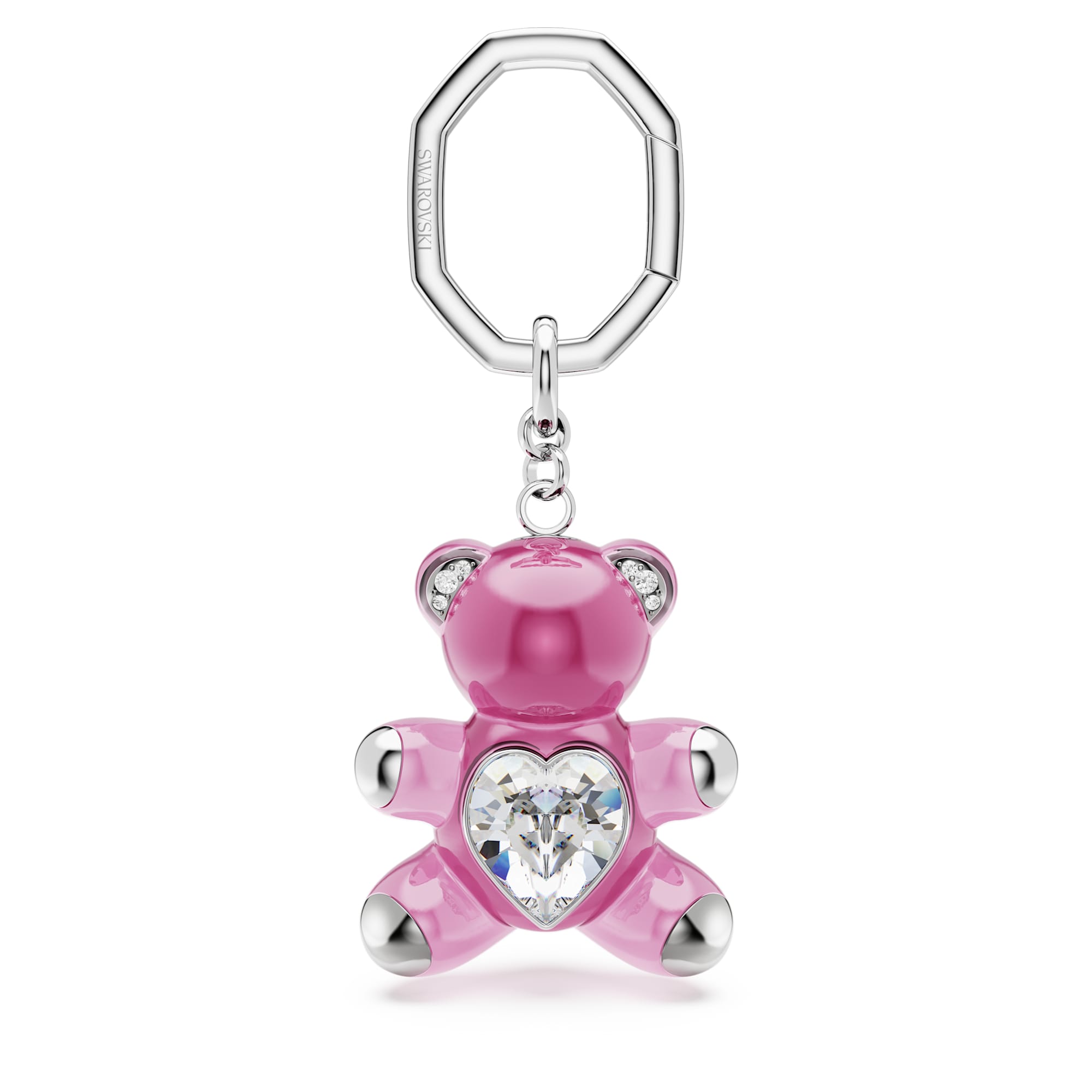 מניאטורות קריסטל Teddy בציפוי רודיום מבריק