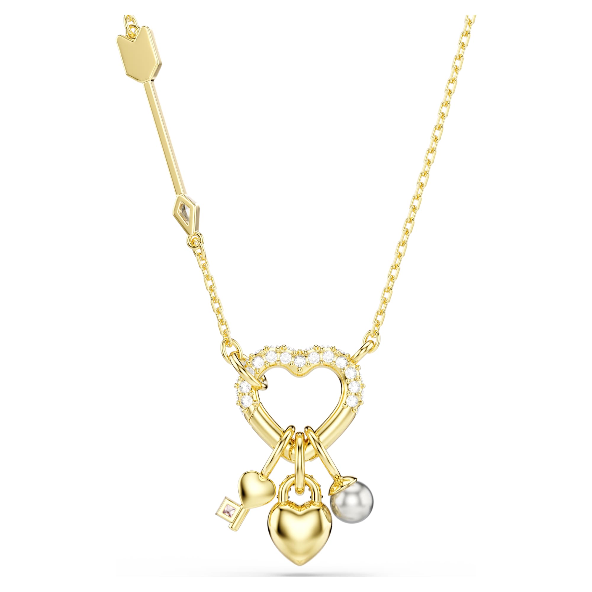 שרשרת לב אידיליה בציפוי זהב